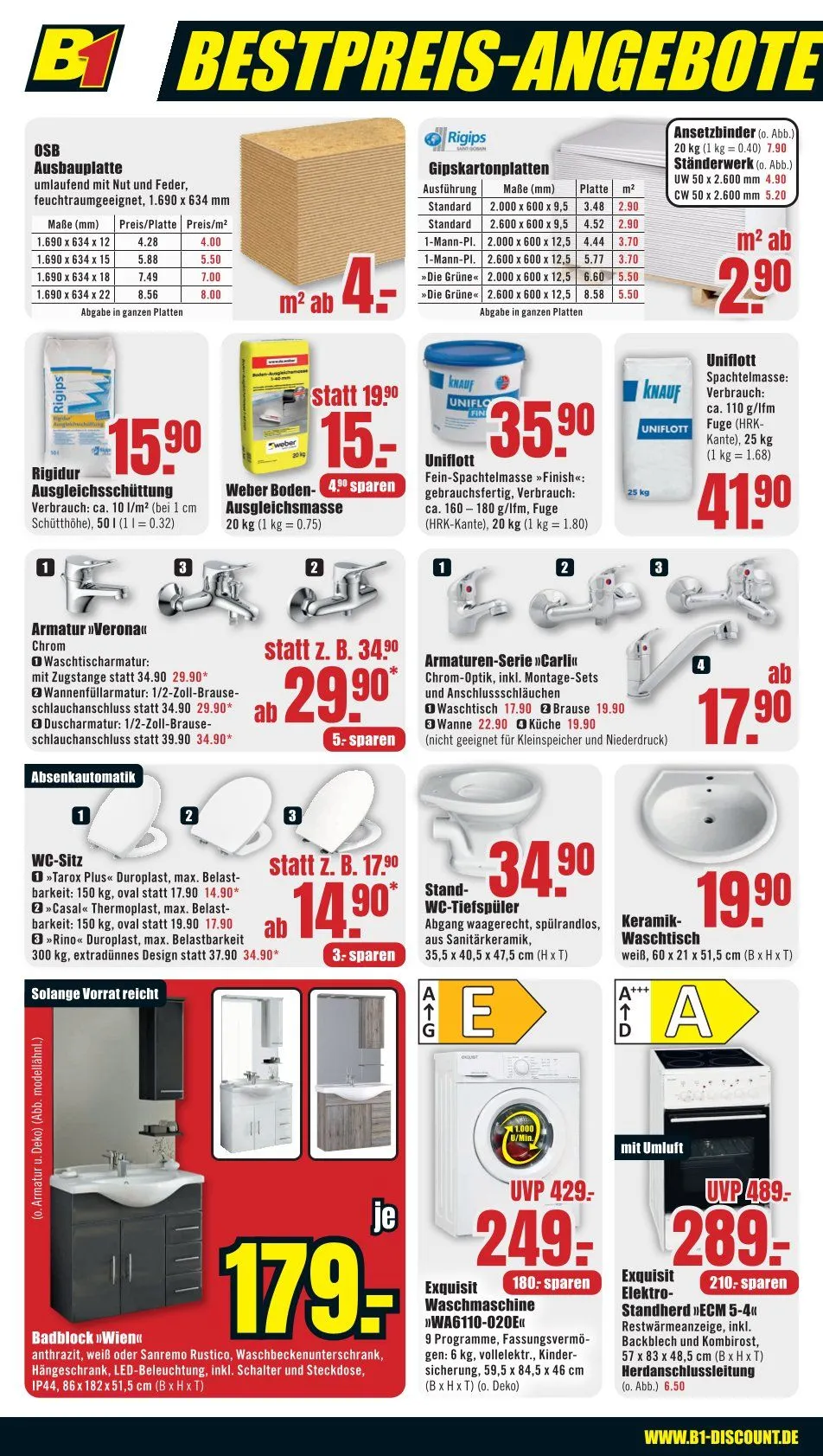 B1 Discount Baumarkt Prospekte von 10. Mai bis 16. Mai 2025 - Prospekt seite 6