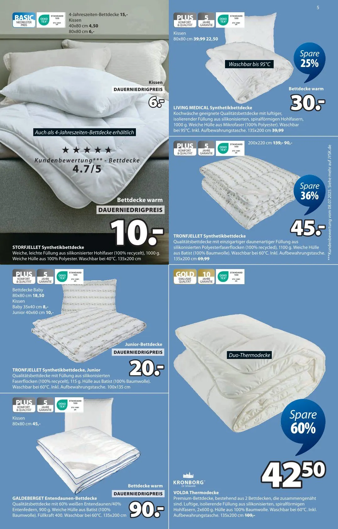 JYSK Prospekte von 19. September bis 18. Oktober 2025 - Prospekt seite 5