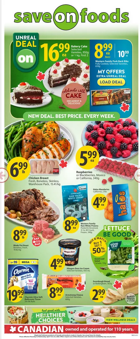  Save on foods Sales from April 16 to April 22 2026 - flyer page 6