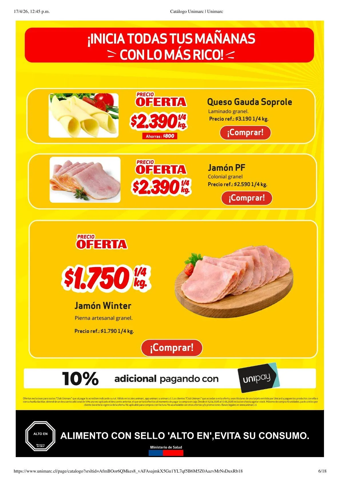 Catálogo de  Unimarc Ofertas 17 de abril al 20 de abril 2026 - Página 6