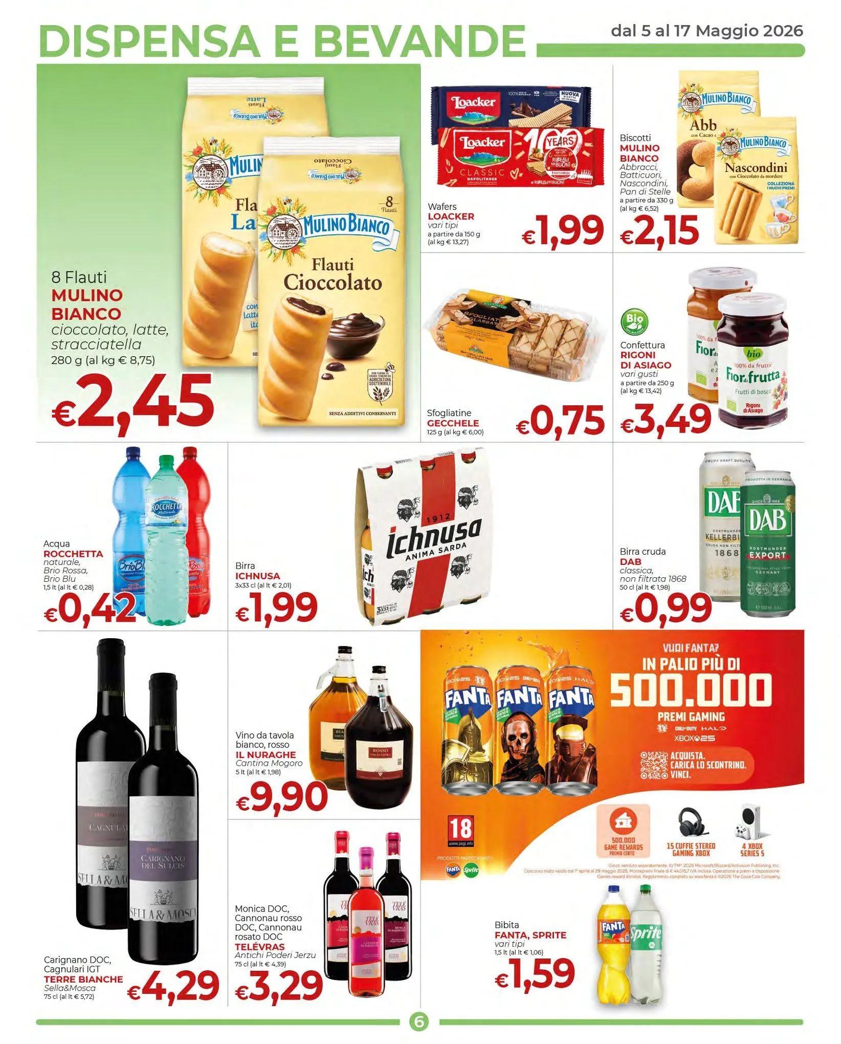 Volantini Supermercati Nonna Isa da 5 maggio a 17 maggio di 2026 - Pagina del volantino 6