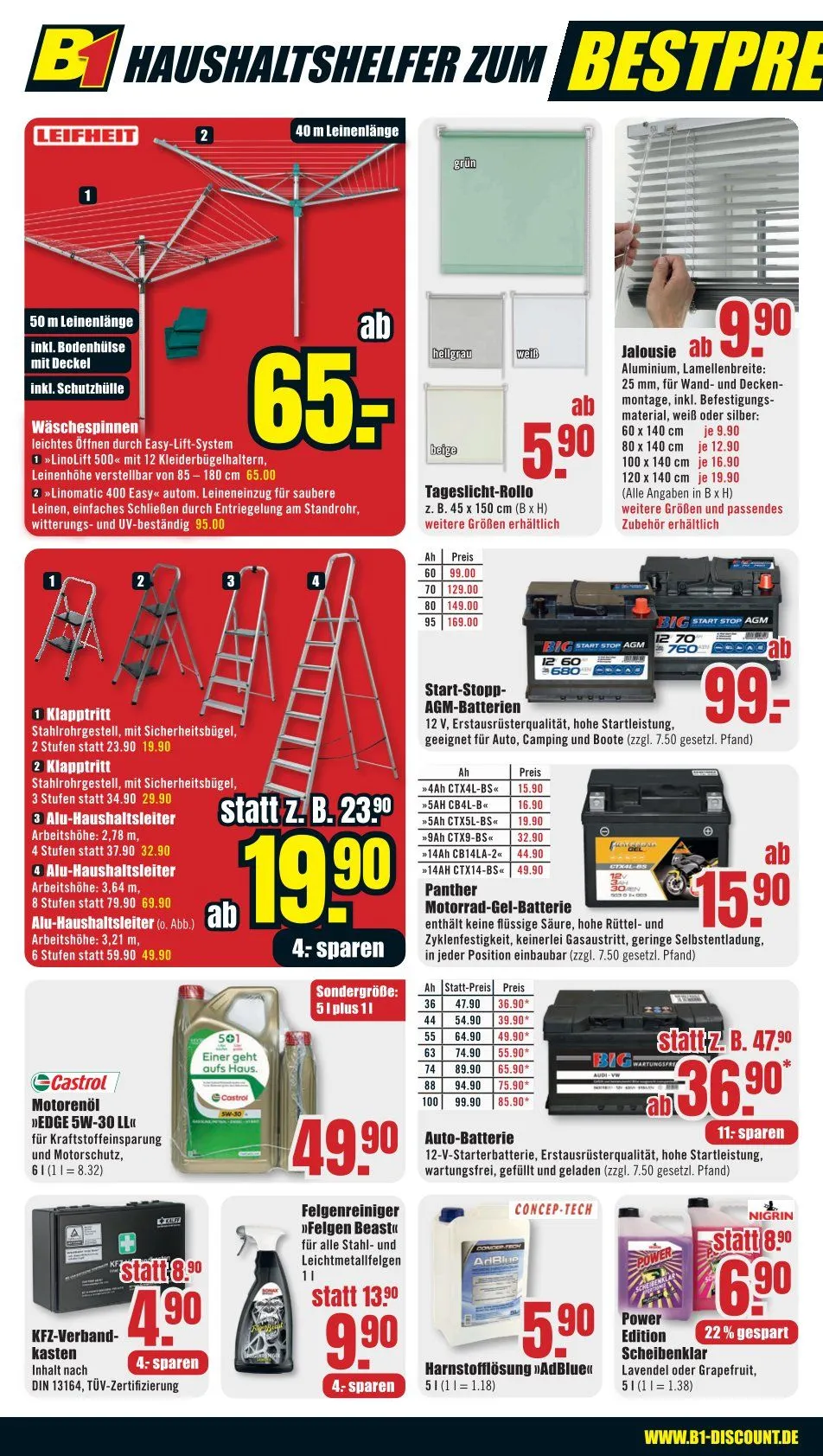 B1 Discount Baumarkt Angebote von 27. Juni bis 3. Juli 2026 - Prospekt seite 6