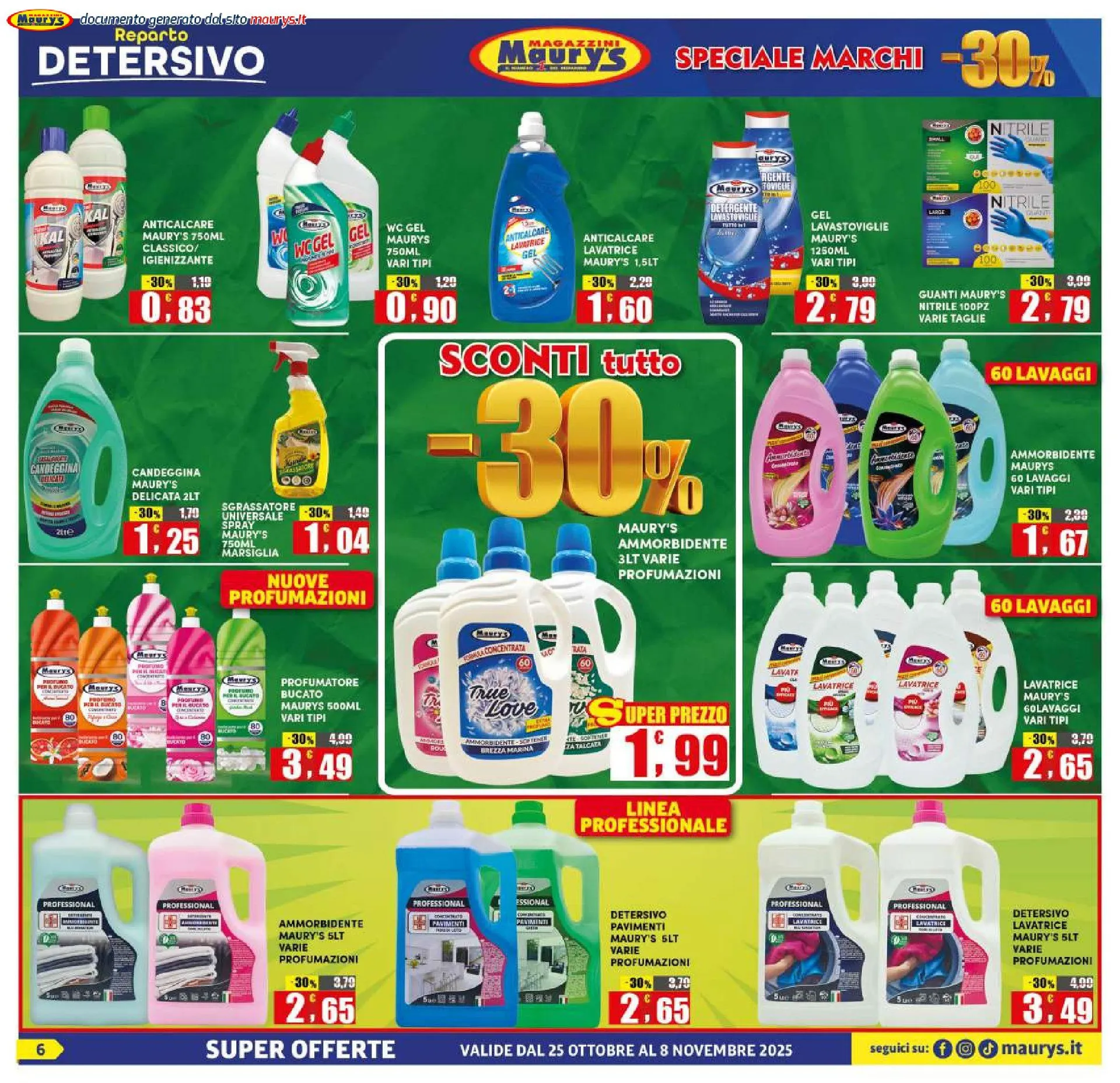 Maury's Volantino da 25 ottobre a 8 novembre di 2025 - Pagina del volantino 6