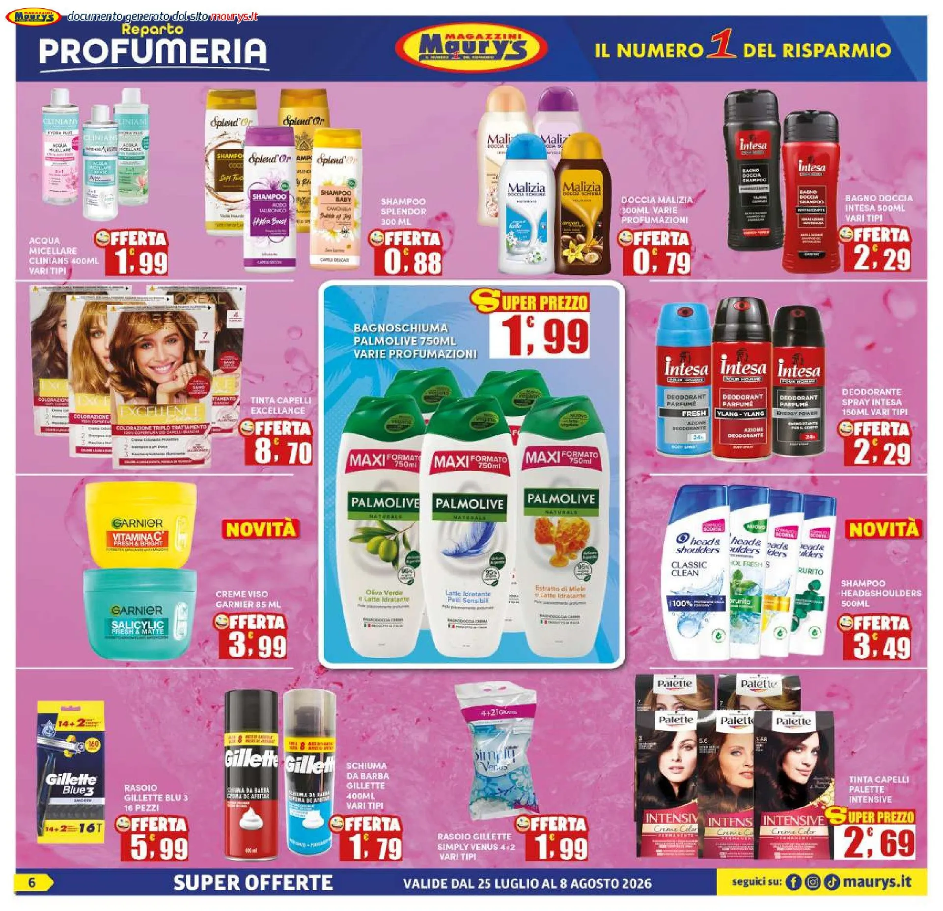 Volantini Maury's da 25 luglio a 8 agosto di 2026 - Pagina del volantino 6
