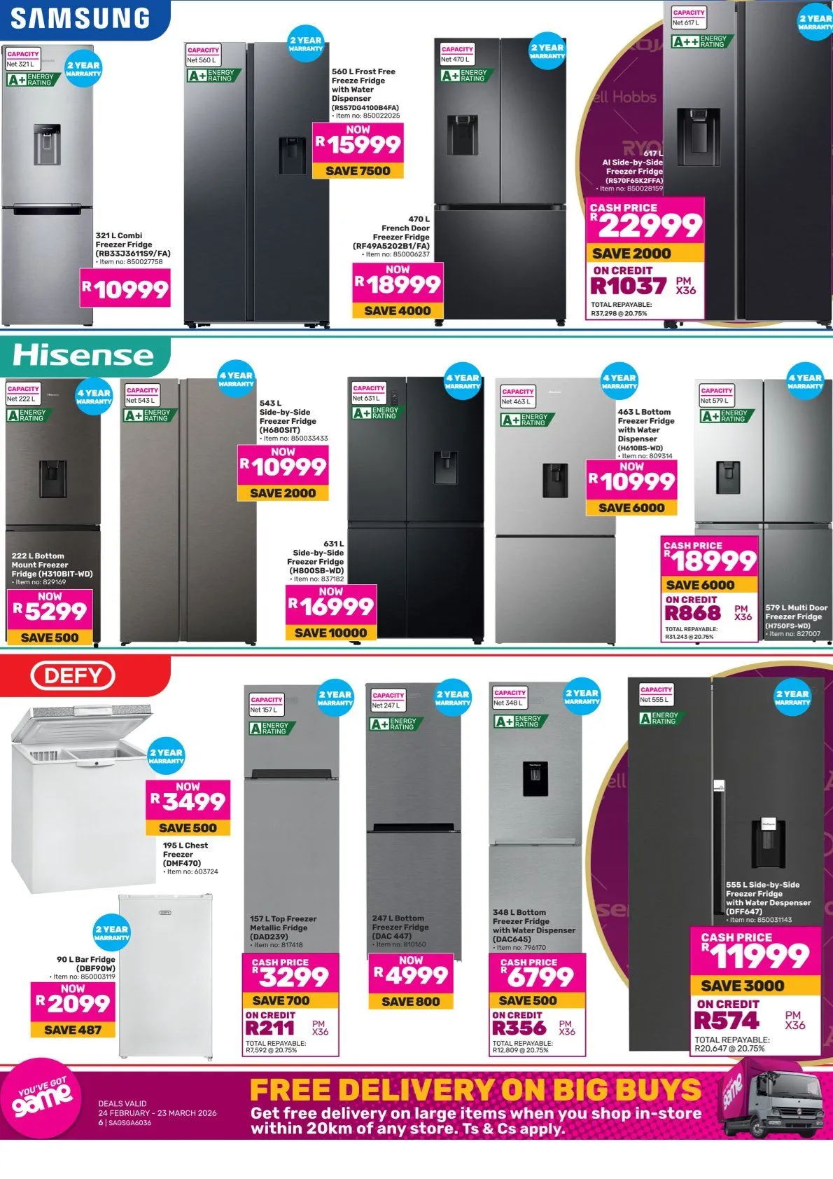  Game Sales from 24 February to 23 March 2026 - Catalogue Page 6