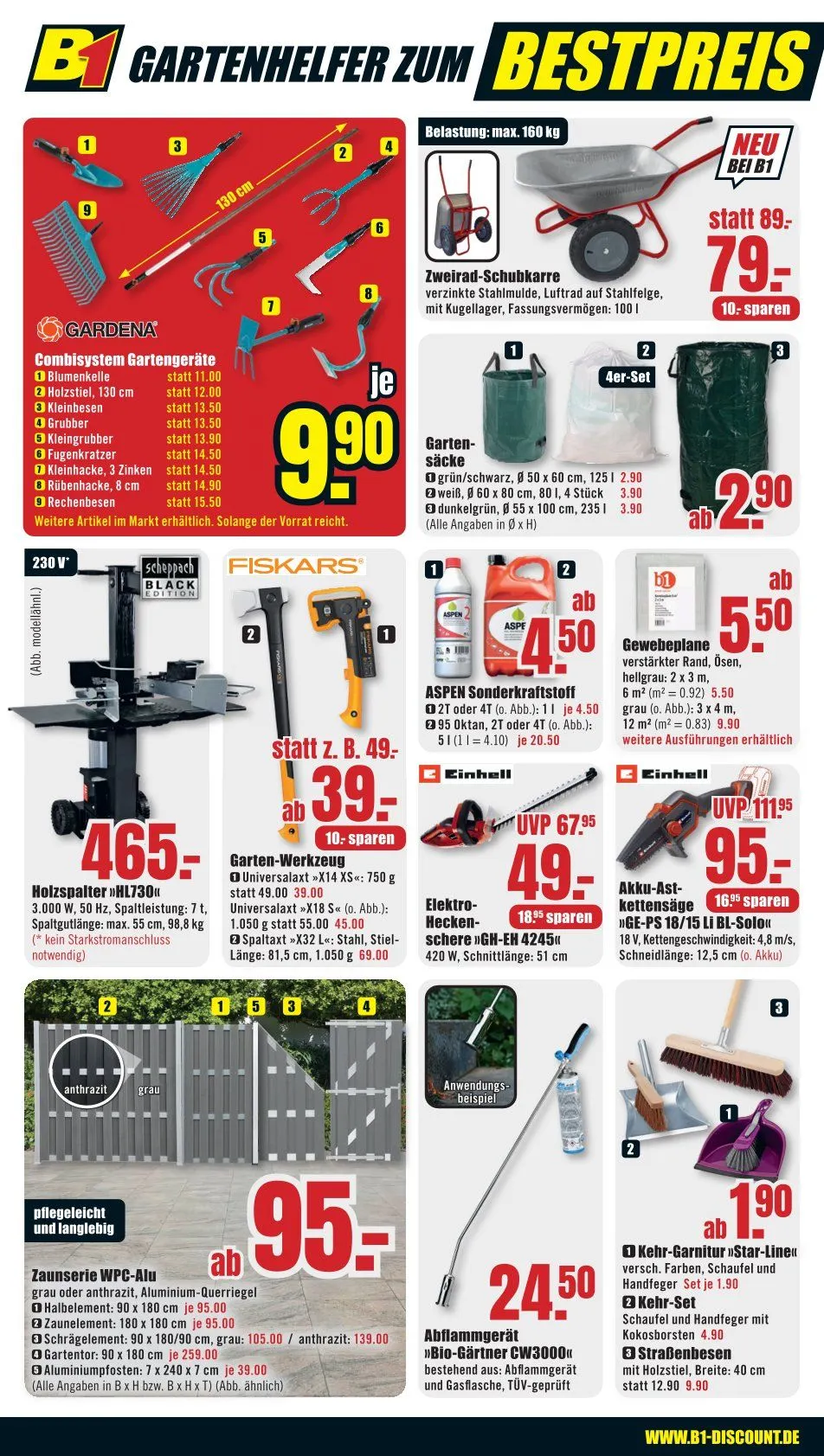 B1 Discount Baumarkt Prospekte von 30. August bis 9. September 2025 - Prospekt seite 6