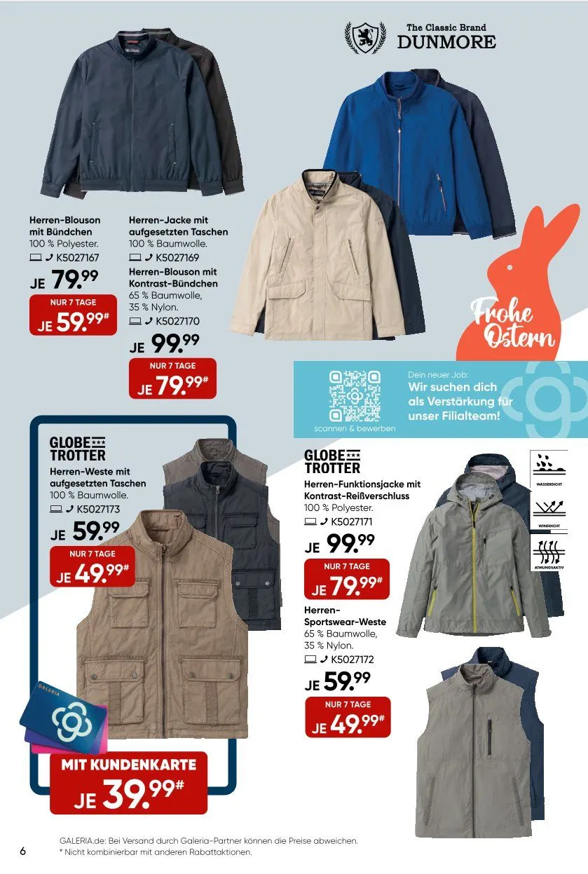 GALERIA Karstadt Kaufhof Prospekt von 3. April bis 8. April 2025 - Prospekt seite 6