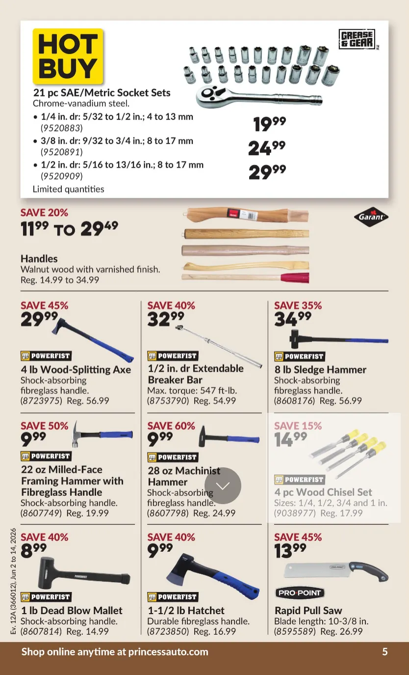 Princess Auto Sales from June 2 to June 14 2026 - flyer page 6
