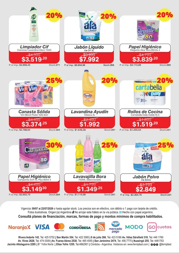 Ofertas de  Ofertas Ferniplast 9 de julio al 22 de julio 2026 - Página 6 del catálogo