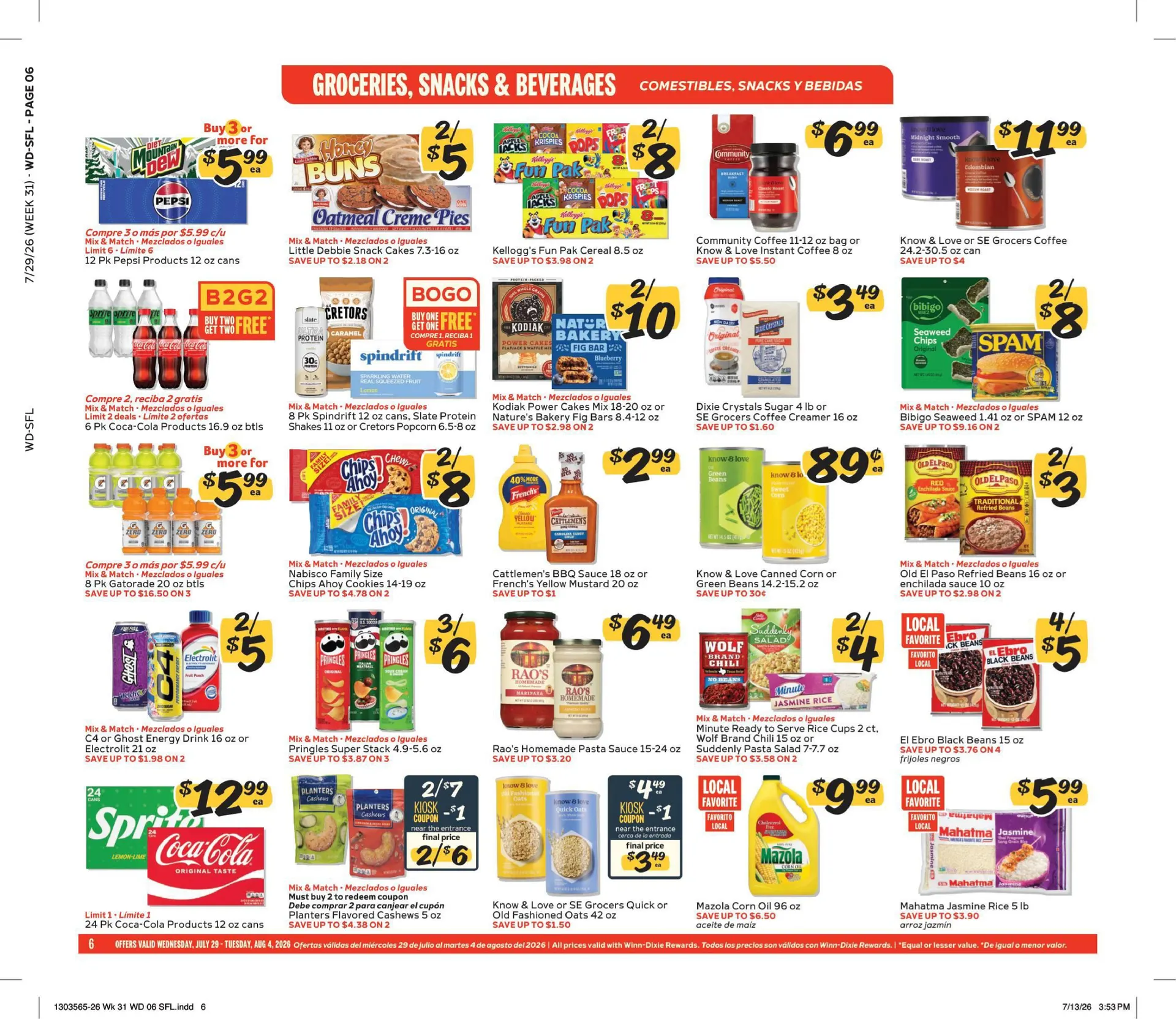 Weekly ad Winn Dixie Sales from July 29 to August 4 2026 - Page 6