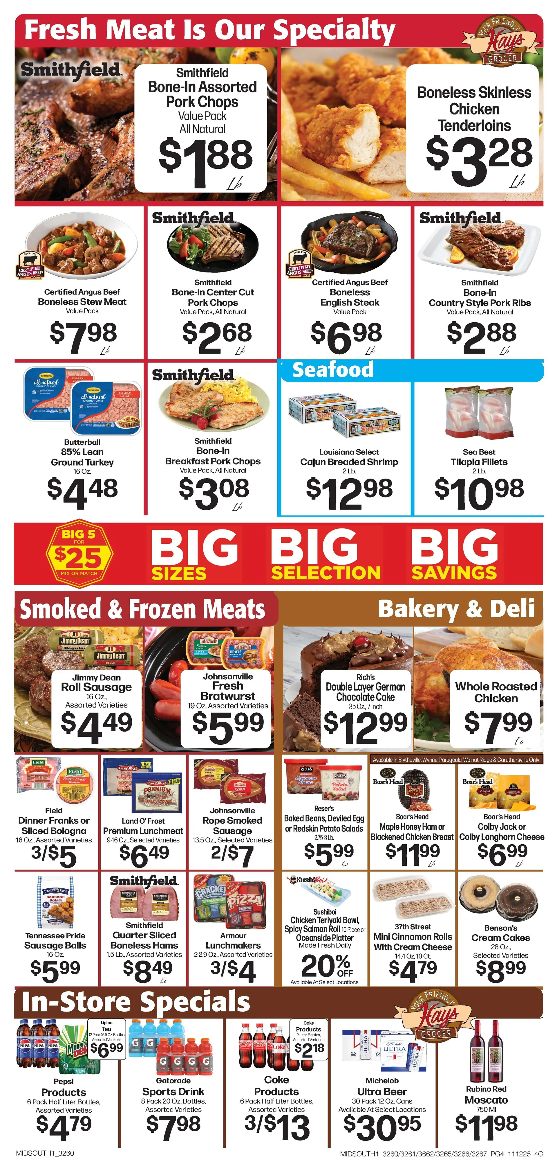 Weekly ad Hays Supermarket Sales from November 12 to November 18 2025 - Page 6