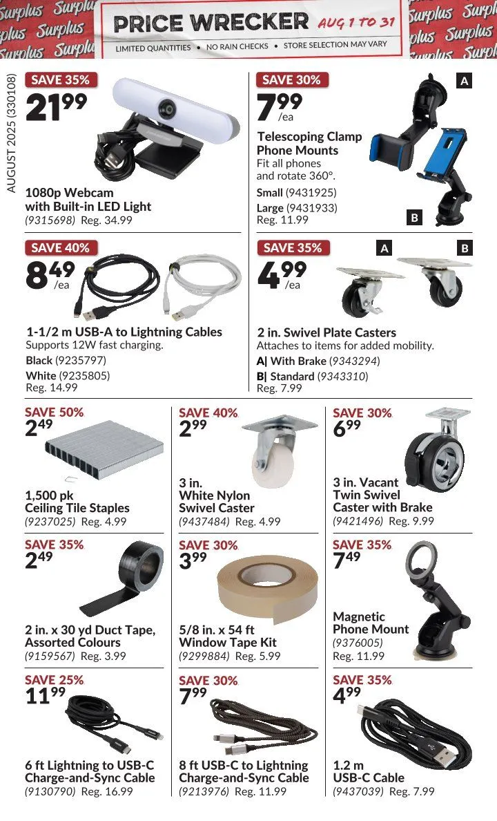 Flyer from August 1 to August 31 2025 - flyer page 6