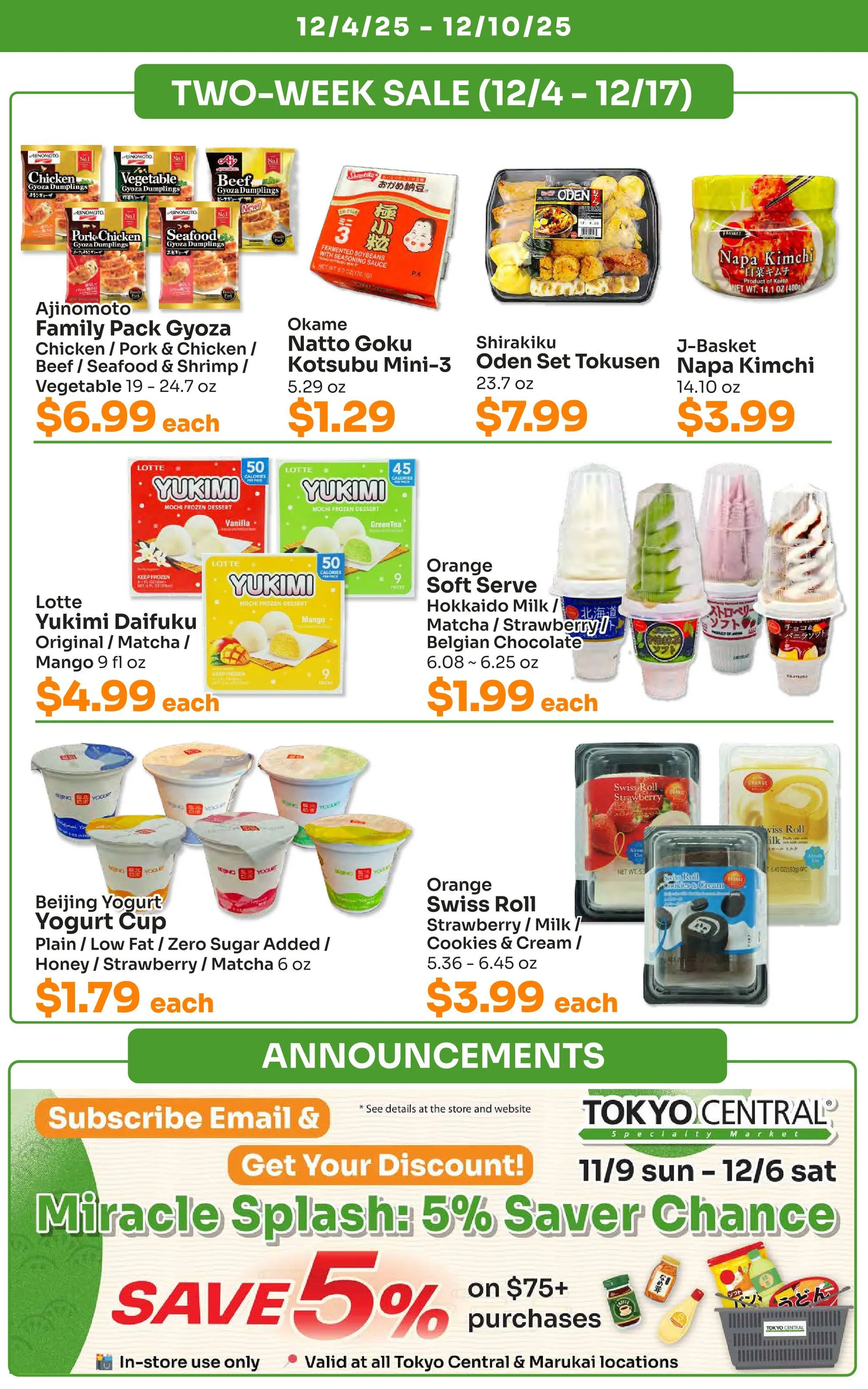Weekly ad Tokyo Central Specialty Market Sales from December 4 to December 10 2025 - Page 6