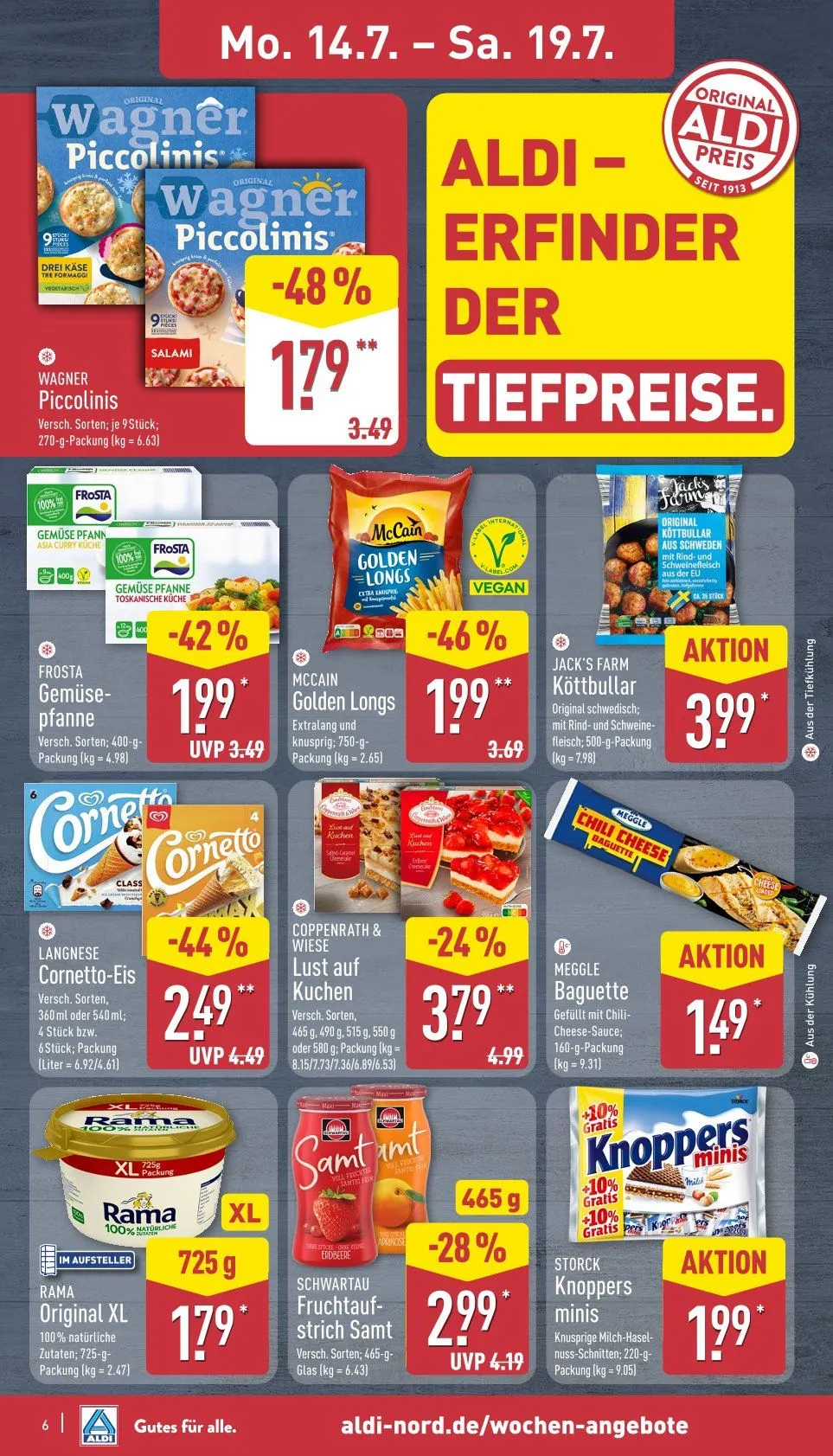 ALDI Nord Prospekte von 14. Juli bis 19. Juli 2025 - Prospekt seite 6