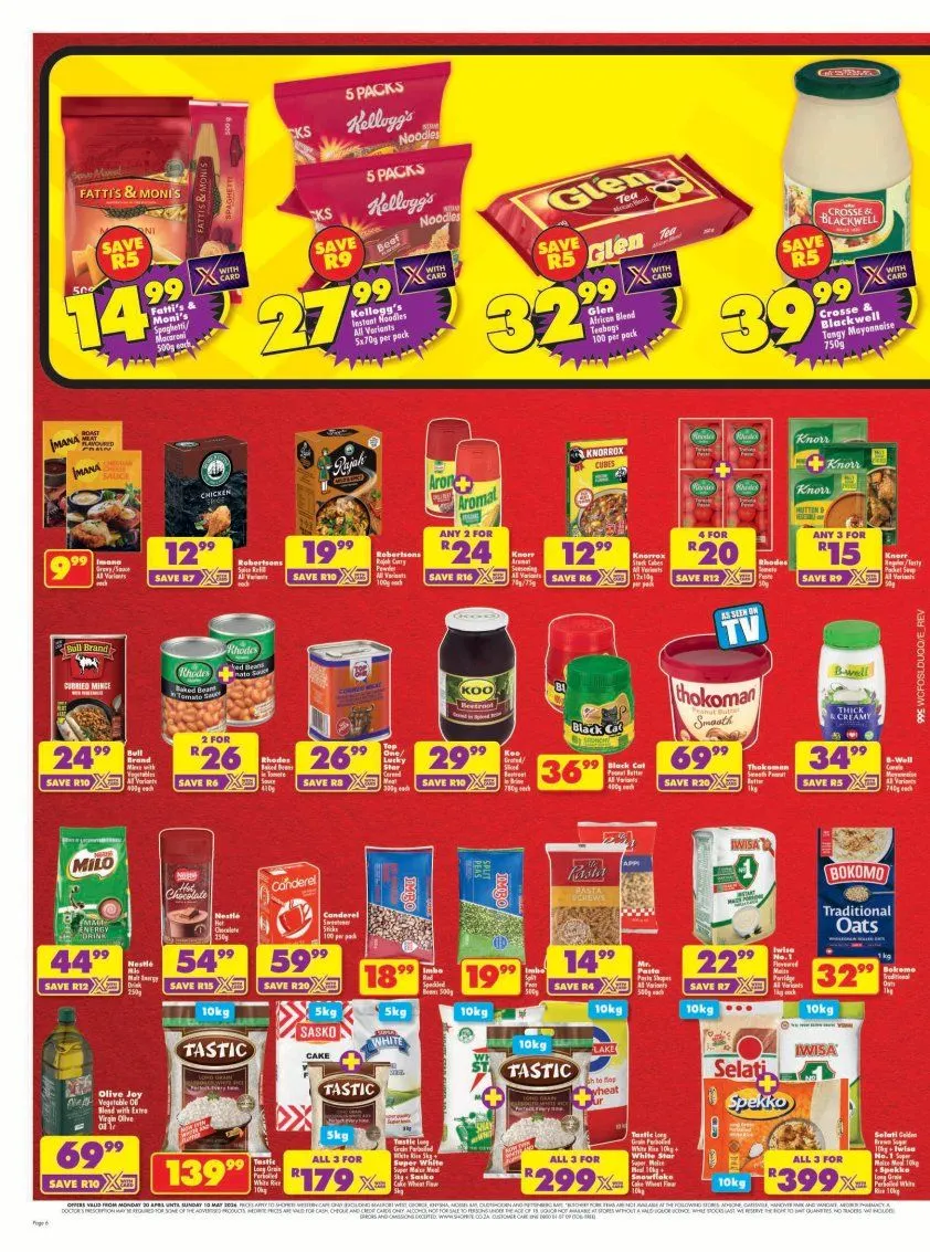  Shoprite Sales from 23 April to 10 May 2026 - Catalogue Page 6