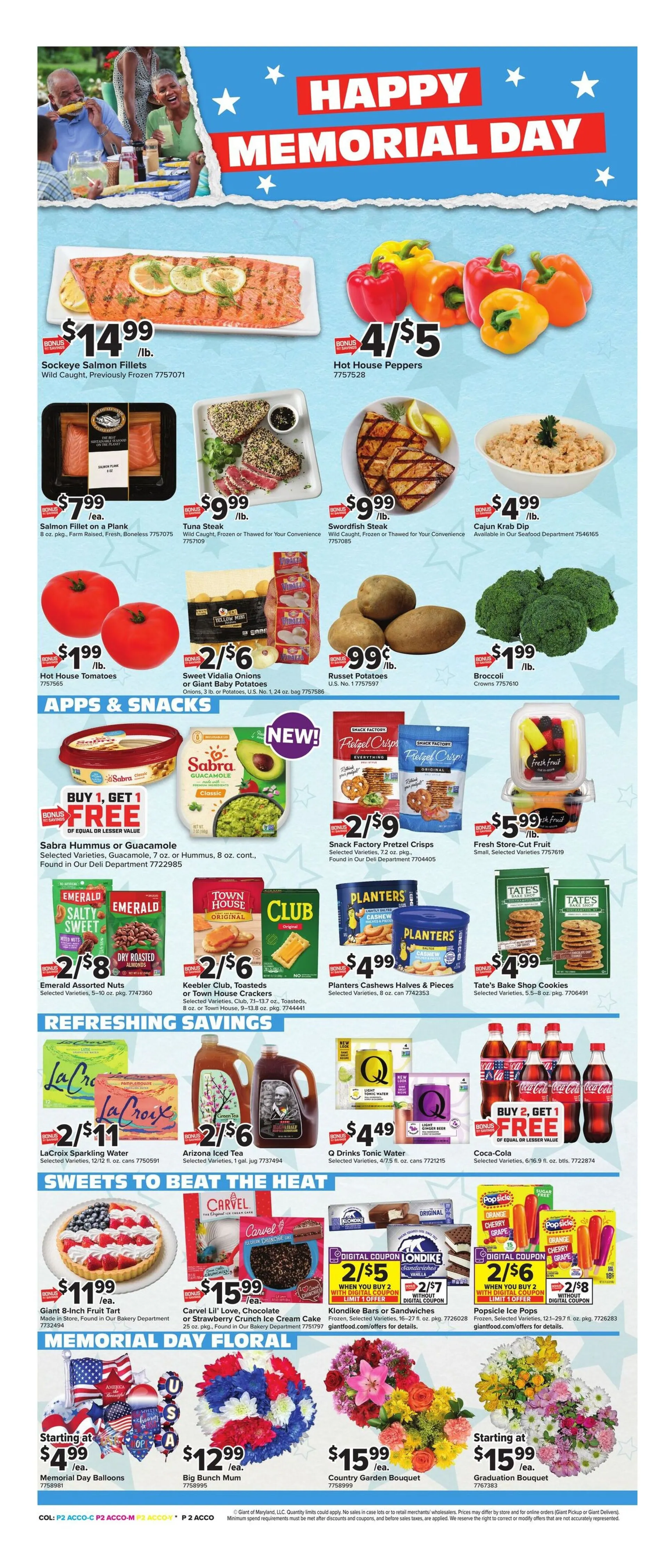 Weekly promotion Giant Food Sales spanning from May 22 to May 28 2026 - Page 6 for Catalogue 365
