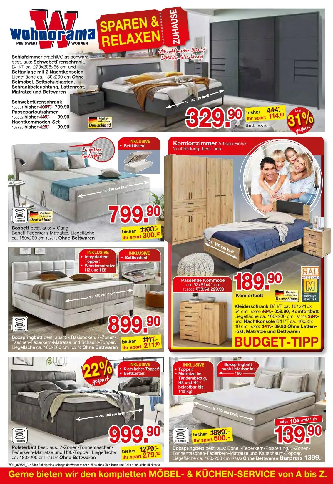 Wohnorama Prospekte von 1. Juli bis 25. Juli 2025 - Prospekt seite 6