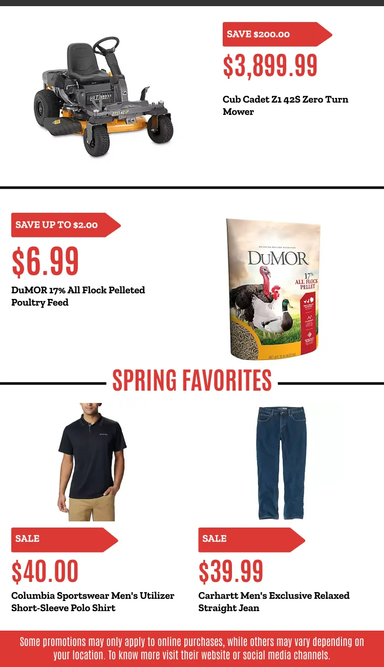 Weekly promotion Tractor Supply Co. Sales spanning from April 6 to April 26 2026 - Page 6 for Catalogue 365