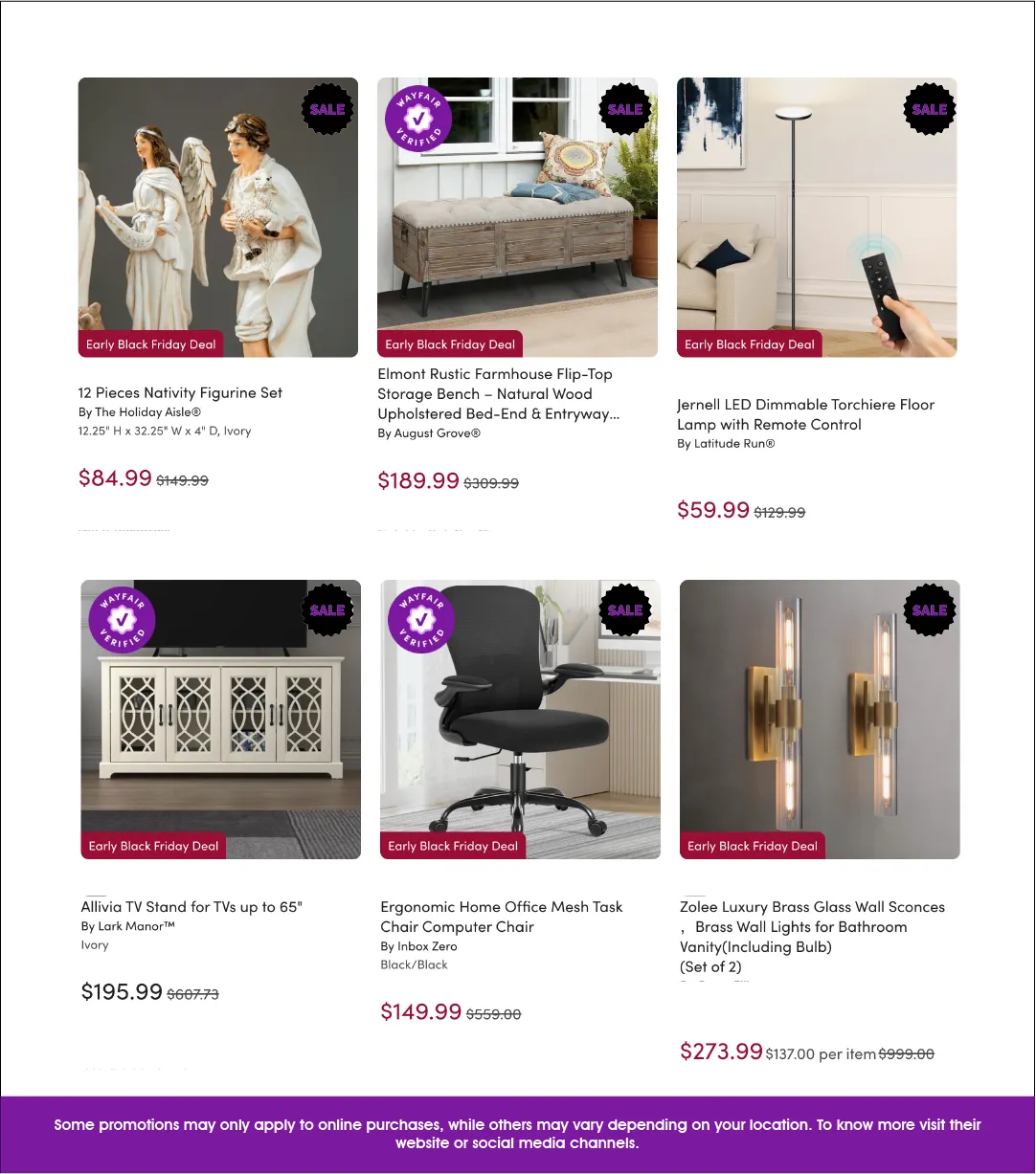 Weekly ad Wayfair Sales from November 12 to November 29 2025 - Page 5
