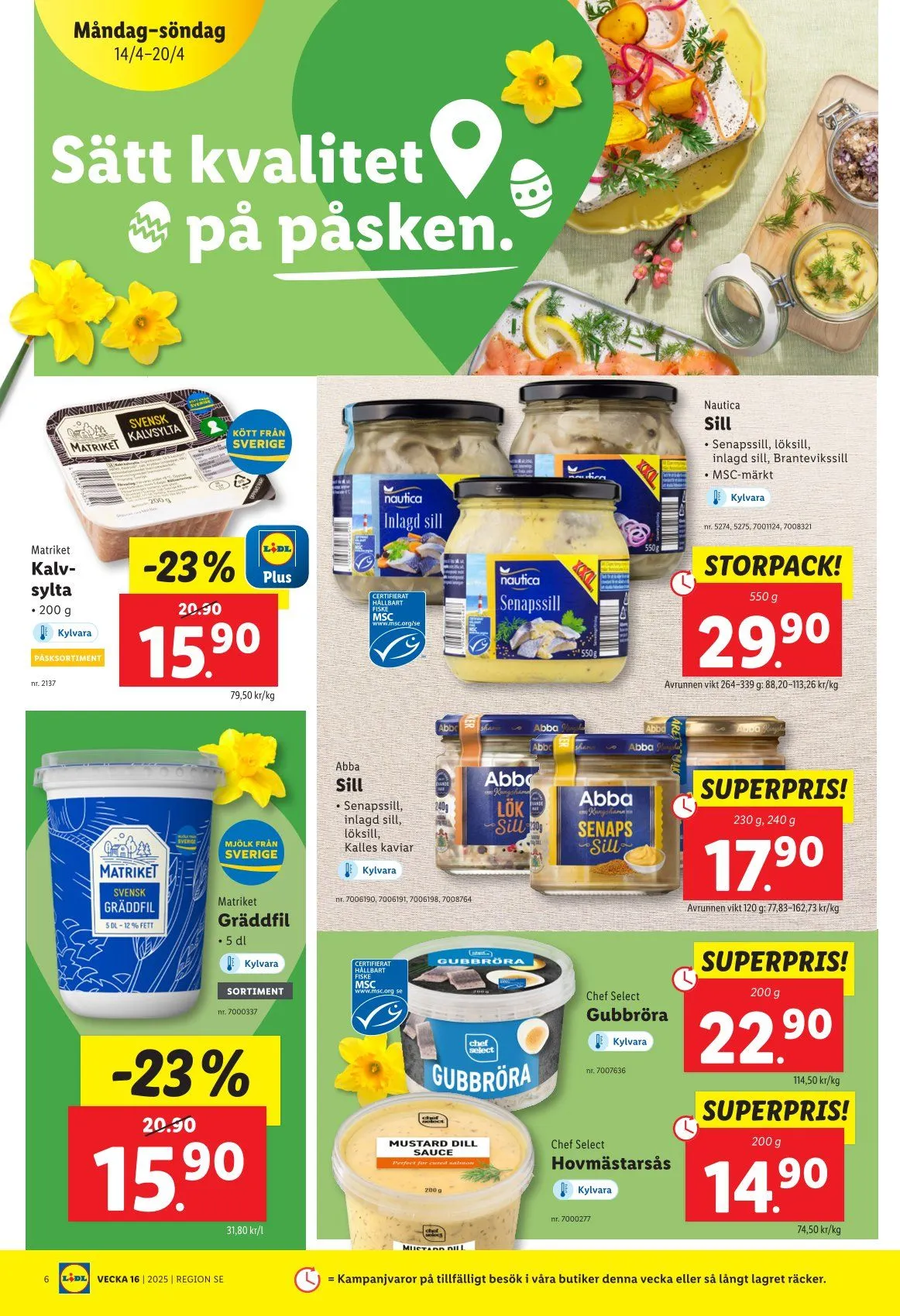 Lidl specialer bjudanden från 14 april till 30 april 2025 - Reklamblad sidor 6
