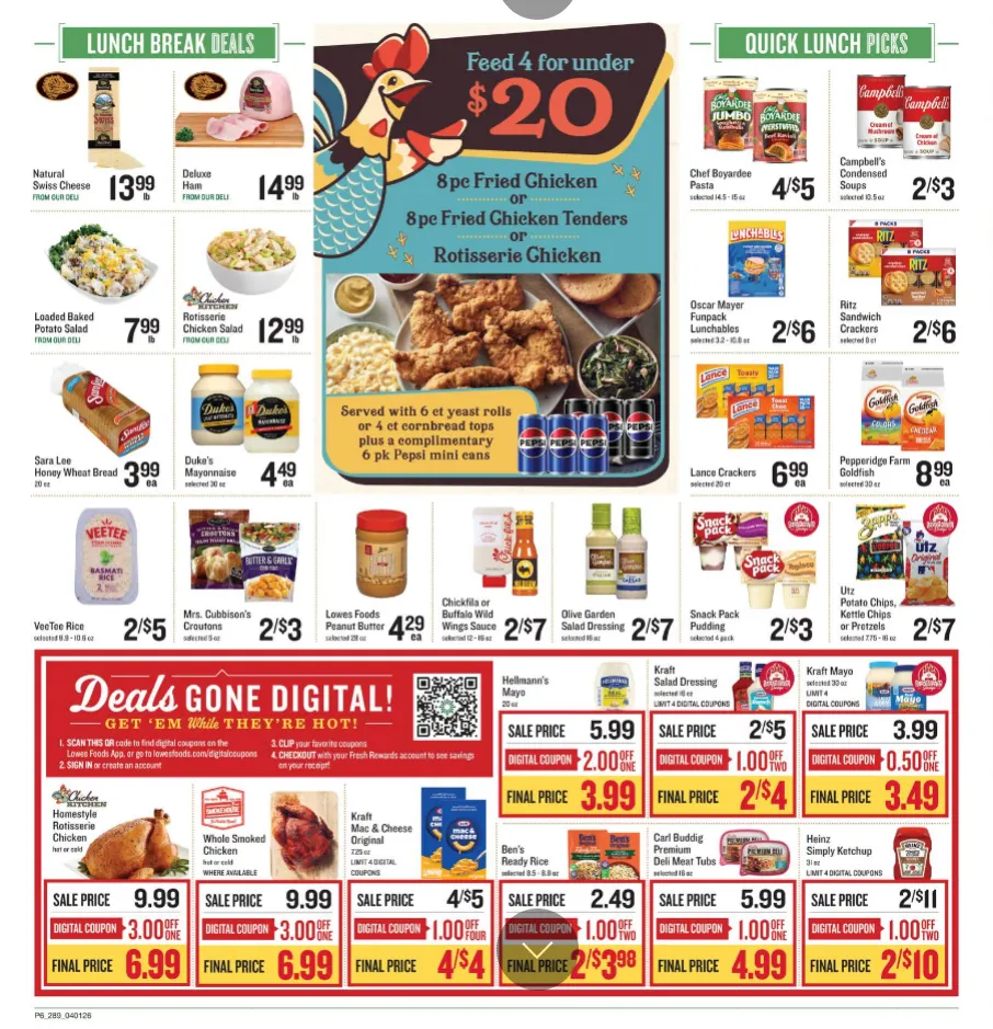 Weekly ad Lowes Foods Sales from April 1 to April 7 2026 - Page 6