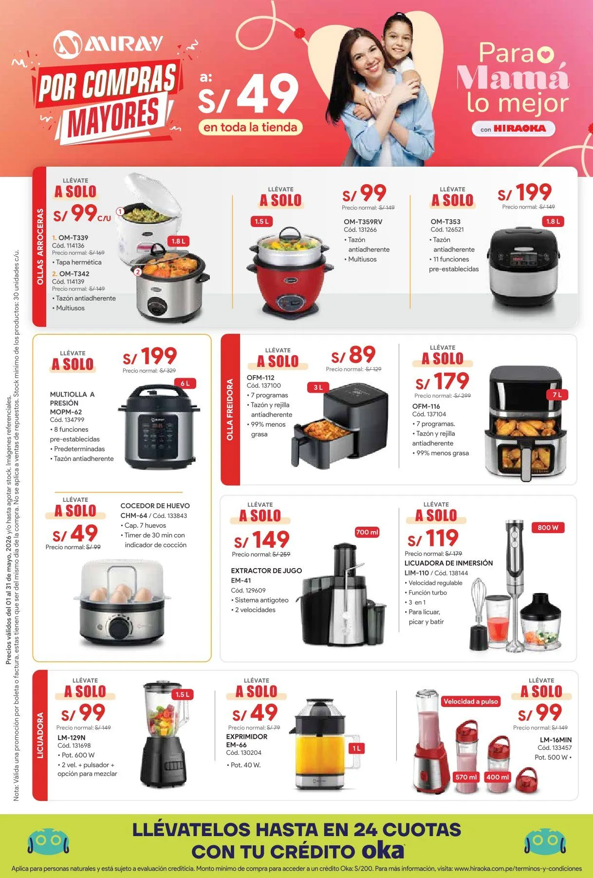 Catalogo de Hiraoka Ofertas 18 de mayo al 31 de mayo 2026 - Pag 6