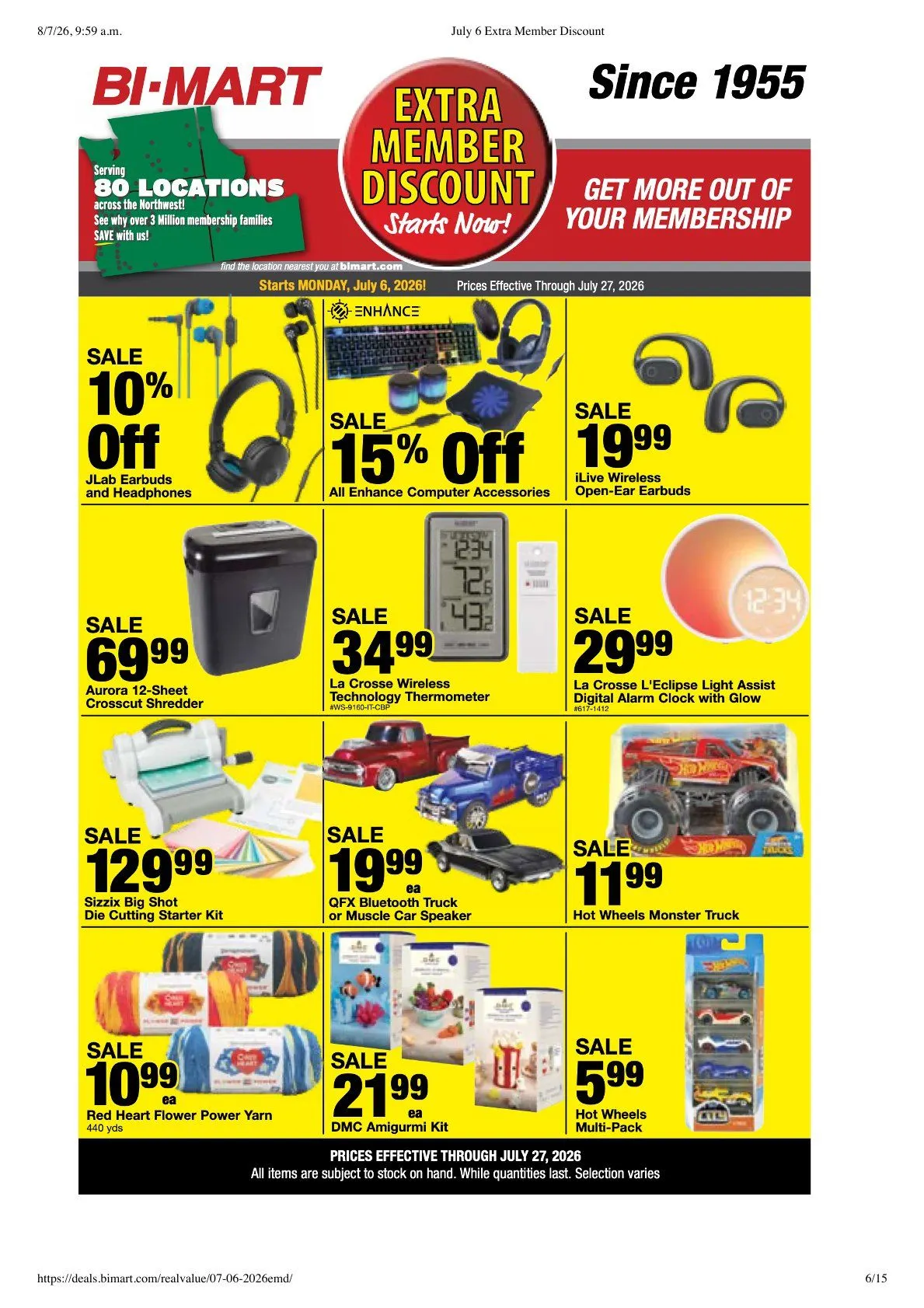Weekly ad Bi-Mart Sales from July 6 to July 27 2026 - Page 6