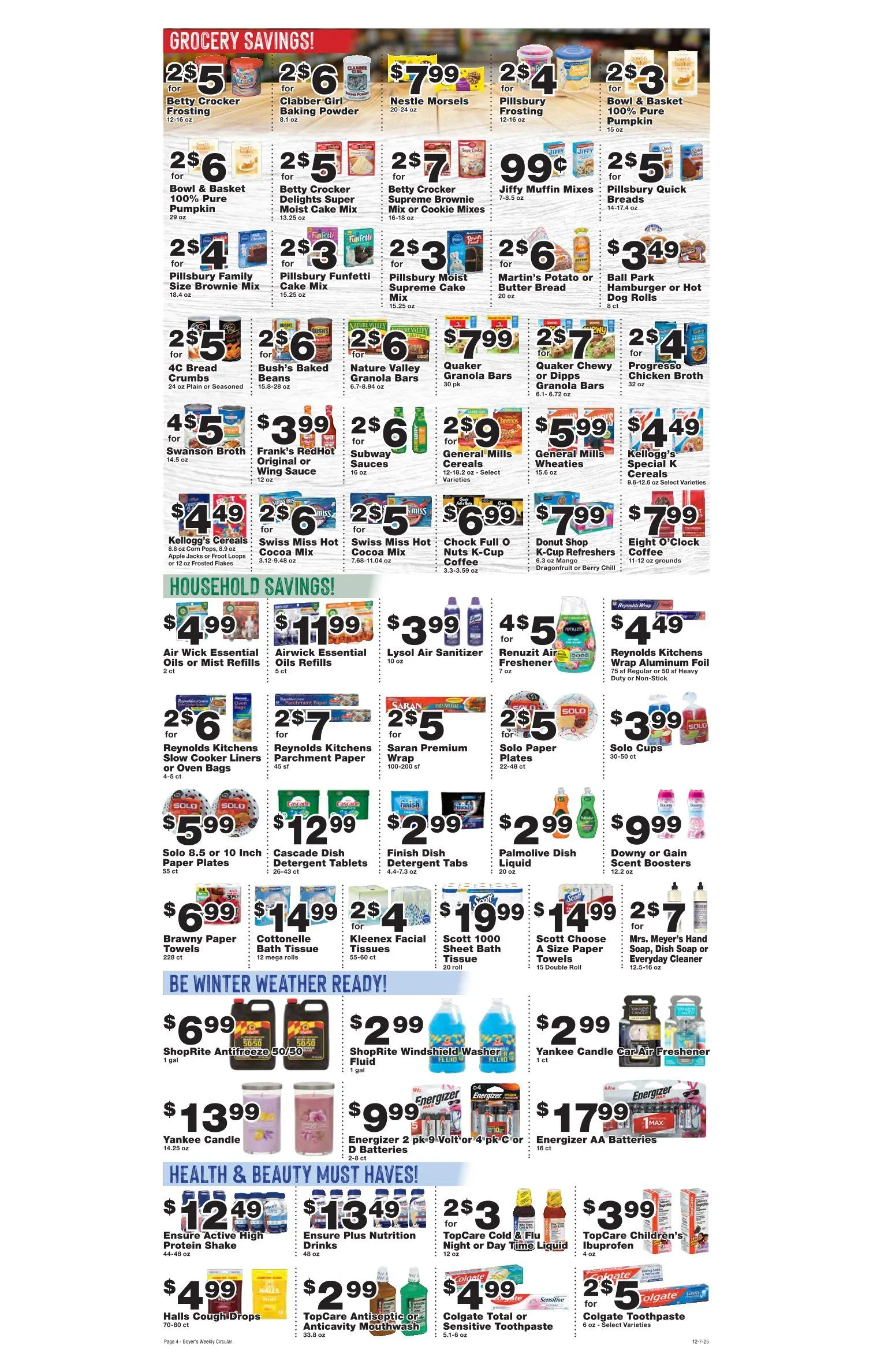 Weekly promotion Boyer's Food Market Sales spanning from December 9 to January 1 2026 - Page 6 for Catalogue 365