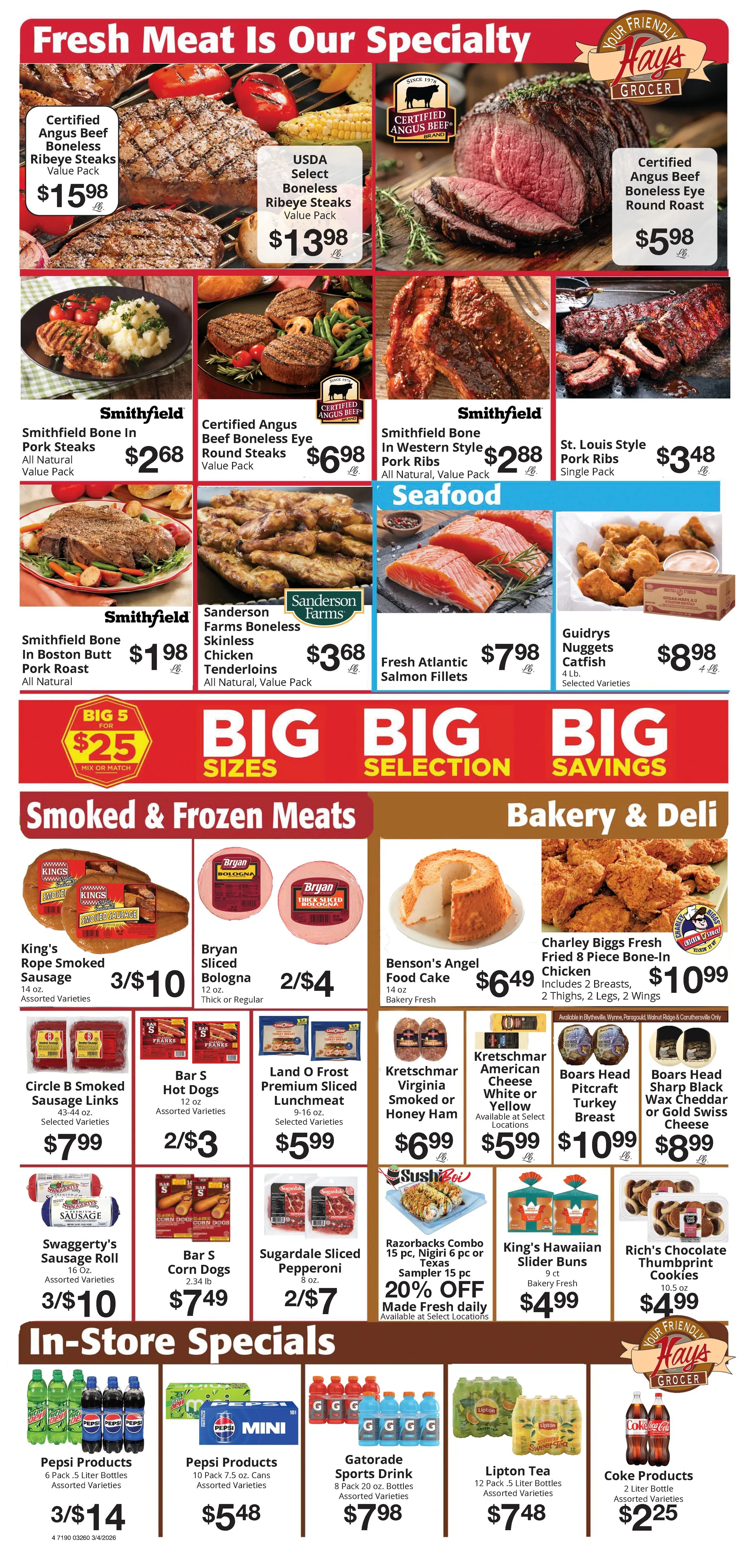 Weekly ad Hays Supermarket Sales from March 4 to March 10 2026 - Page 6
