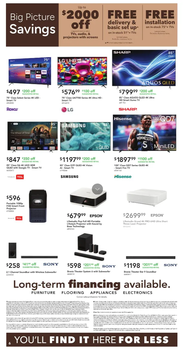 Weekly ad Nebraska Furniture Mart Sales from January 14 to January 22 2026 - Page 6
