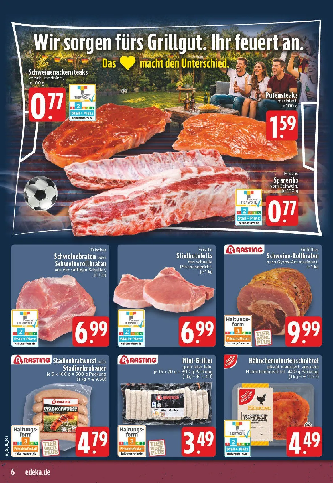 Edeka Angebote von 22. Juni bis 27. Juni 2026 - Prospekt seite 6