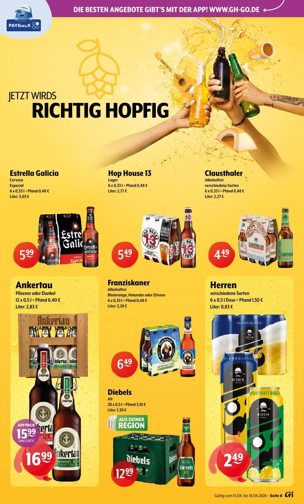 Trink und Spare Angebote von 13. April bis 18. April 2026 - Prospekt seite 6