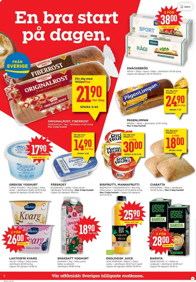  Willys Erbjudanden från 8 juni till 14 juni 2026 - Reklamblad sidor 6