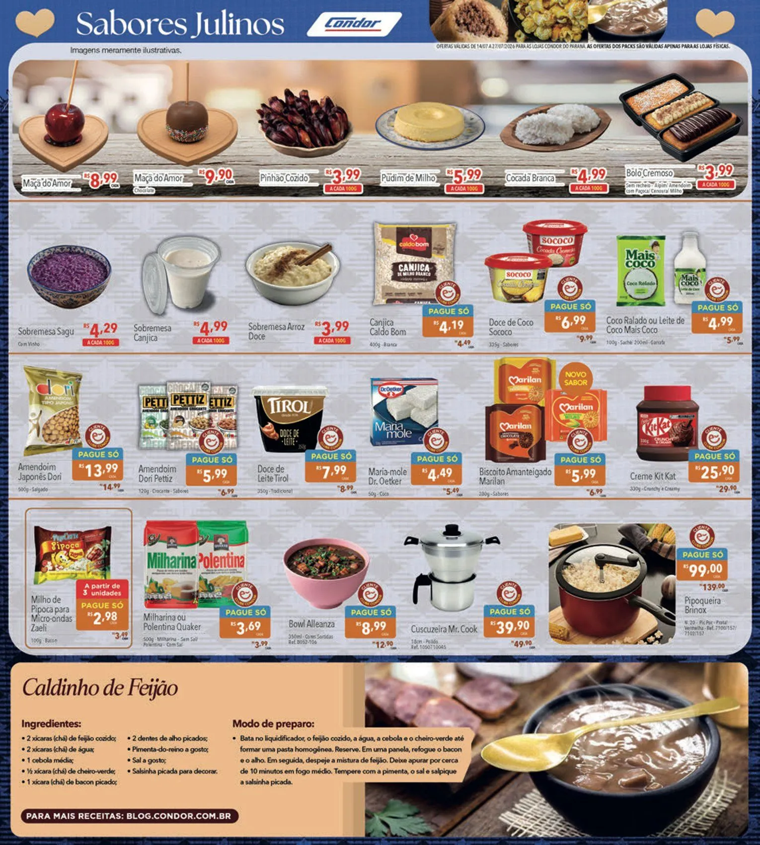 Encarte de Folhetos Supermercados Condor 14 de julho até 27 de julho 2026 - Pagina 6