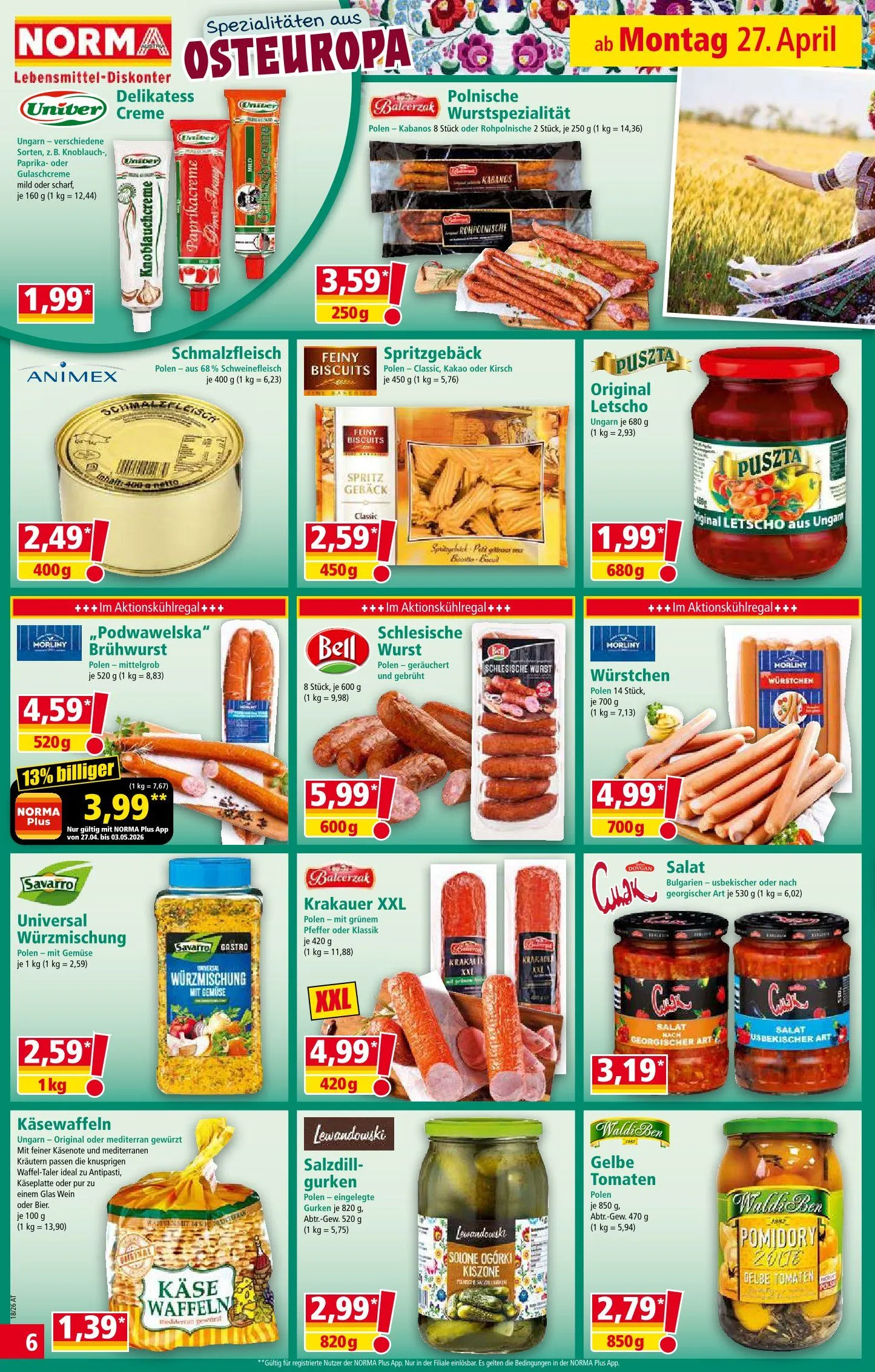 Norma Prospekt von 20. April bis 27. April 2026 - Flugblätt seite  6
