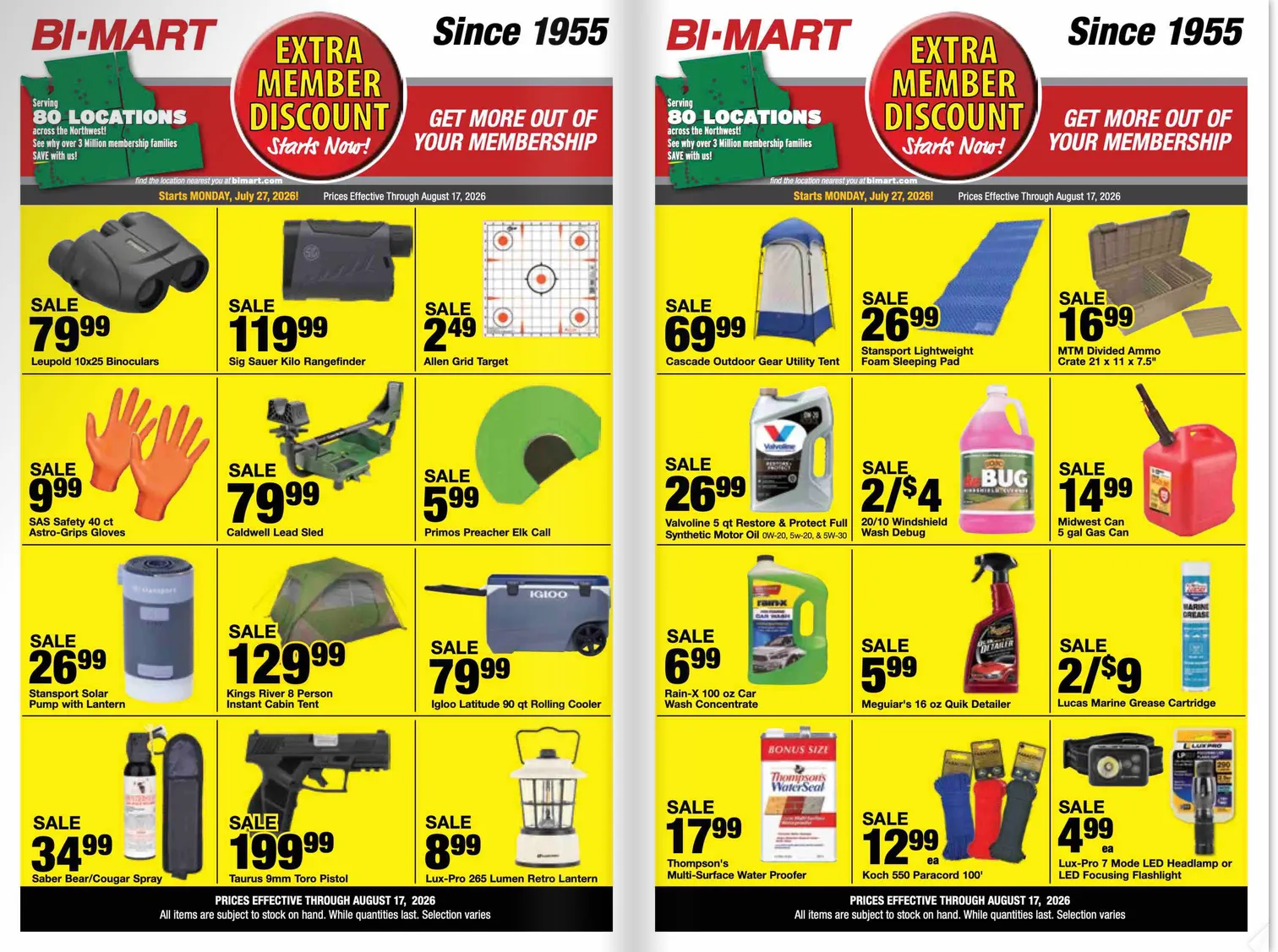 Weekly ad BI-MART Sales from July 27 to August 17 2026 - Page 6