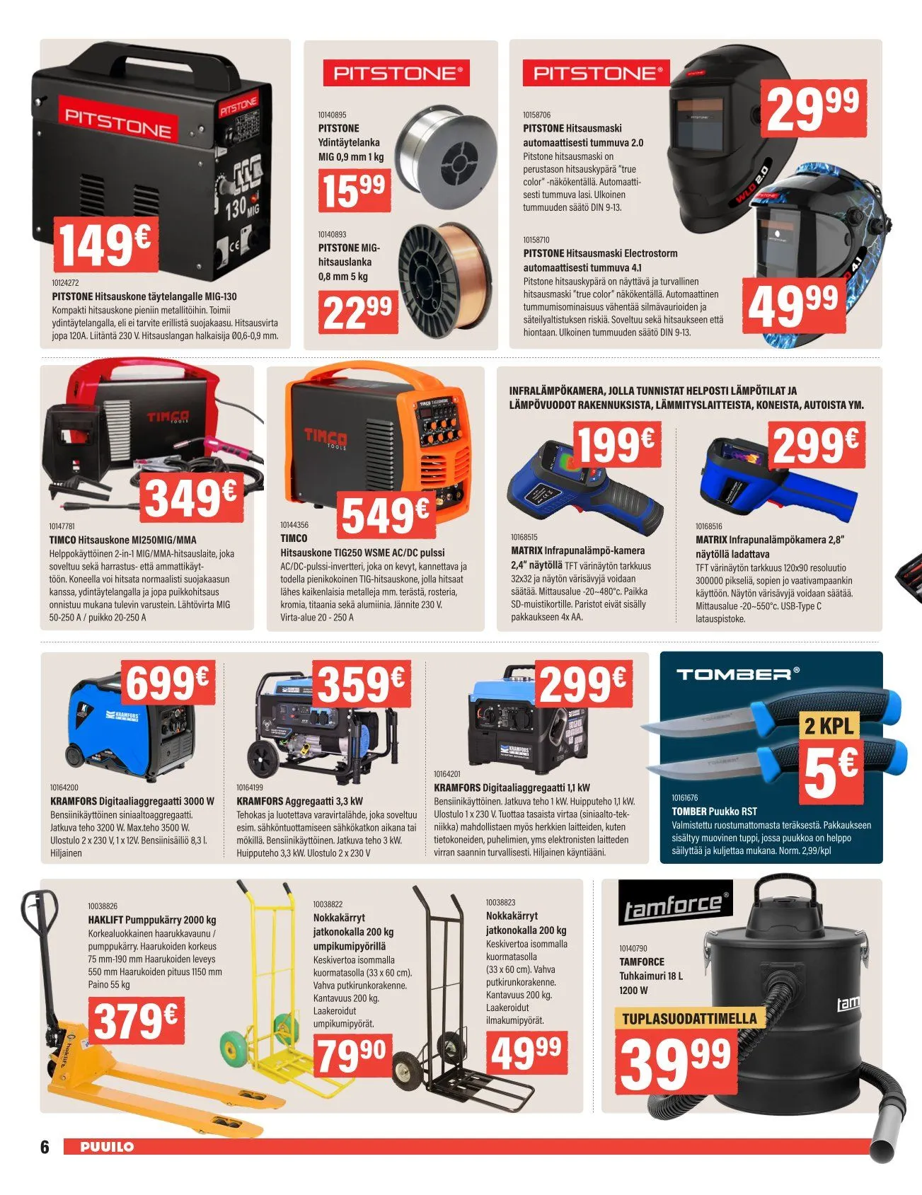 Kaupan Puuilo erikoistarjous voimassa alkaen 27. lokakuuta - 9. marraskuuta 2025 - Tarjouslehti sivu 6