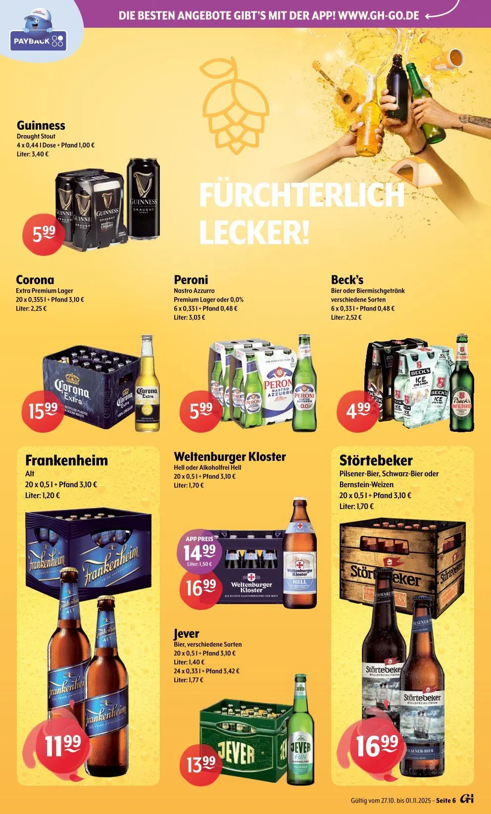 Trink und Spare Prospekte von 27. Oktober bis 1. November 2025 - Prospekt seite 6