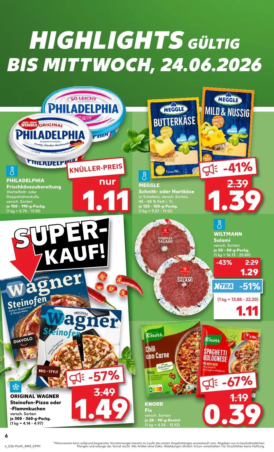 Kaufland Prospekte  von 22. Juni bis 24. Juni 2026 - Prospekt seite 6
