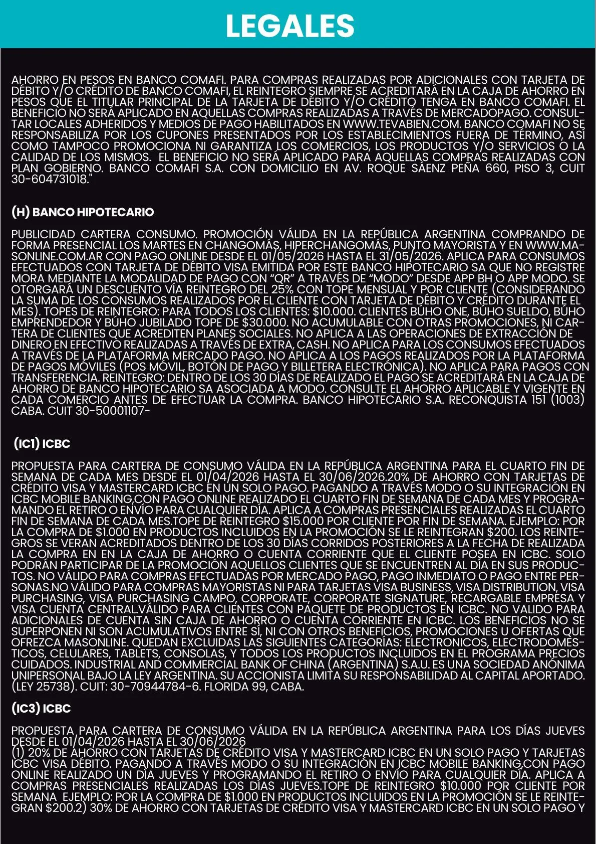 Ofertas de  Changomas Ofertas 1 de mayo al 31 de mayo 2026 - Página 6 del catálogo