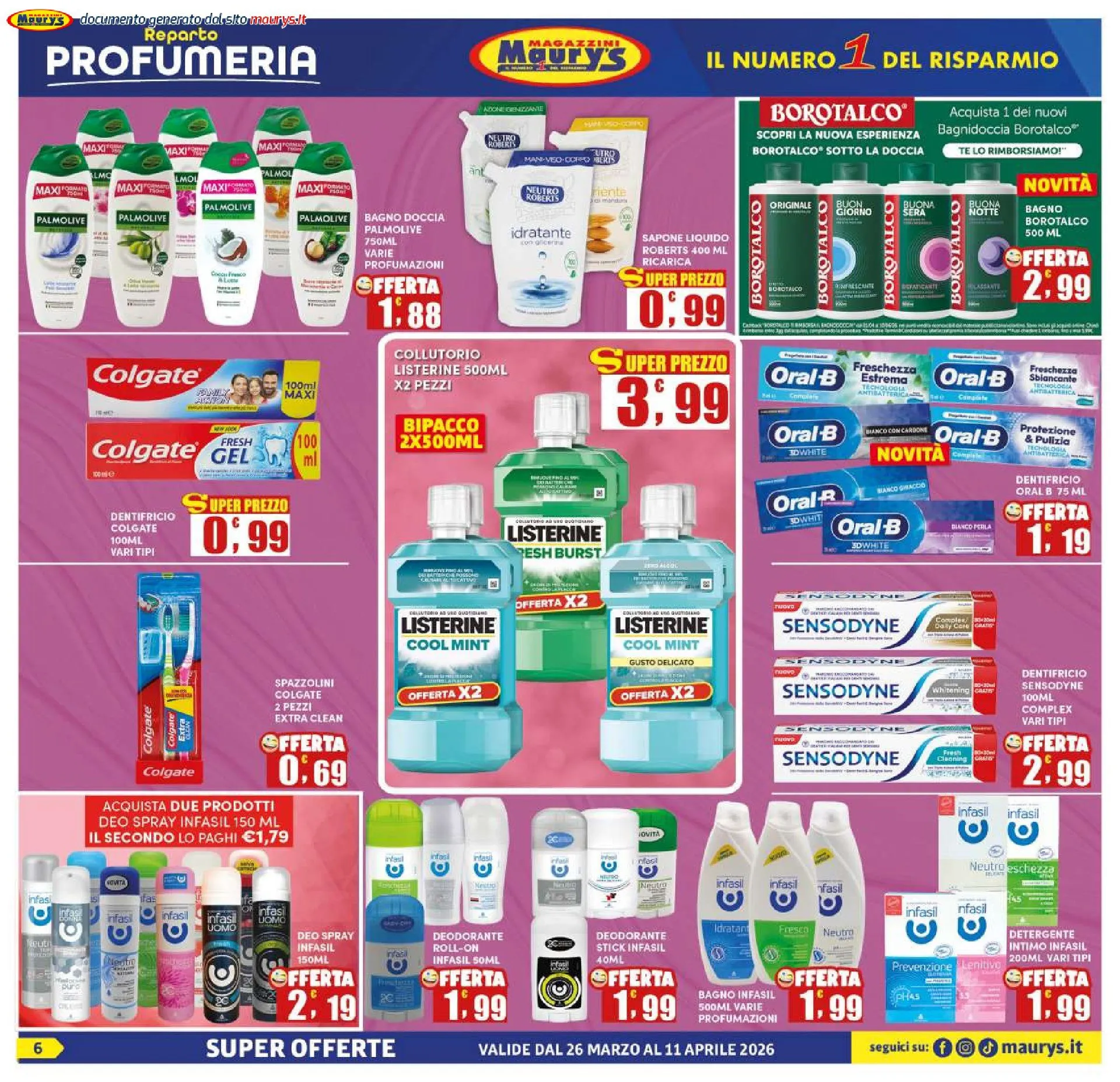 Maury's Volantino da 30 marzo a 6 aprile di 2026 - Pagina del volantino 6