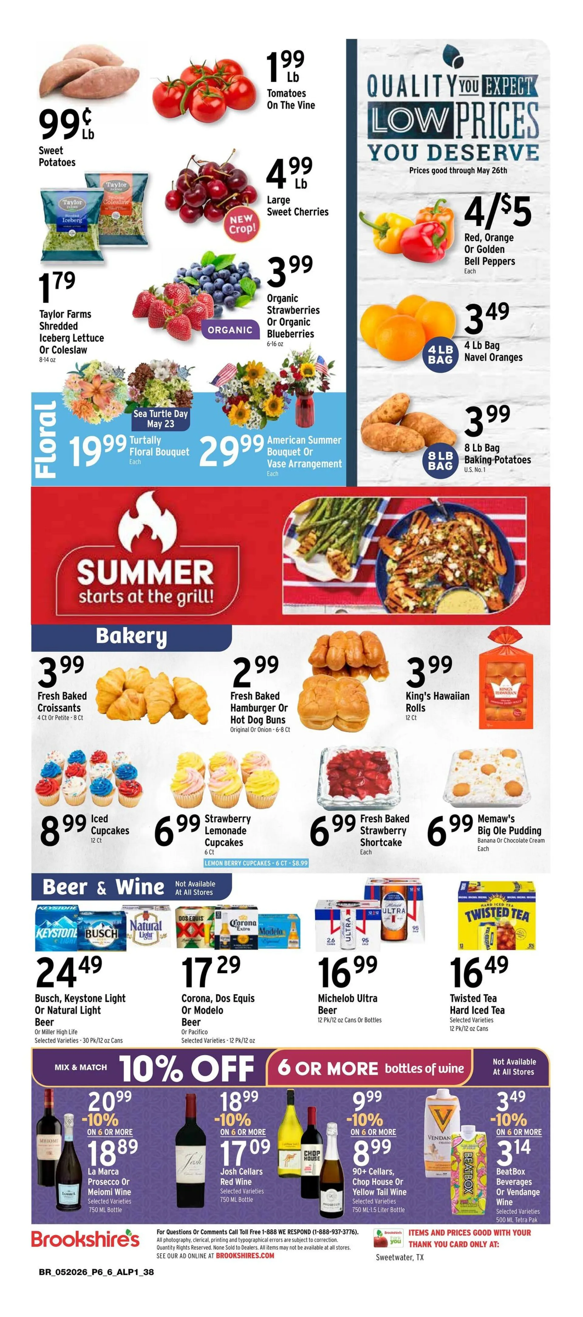 Weekly promotion  Brookshires Sales spanning from May 22 to May 26 2026 - Page 6 for Catalogue 365