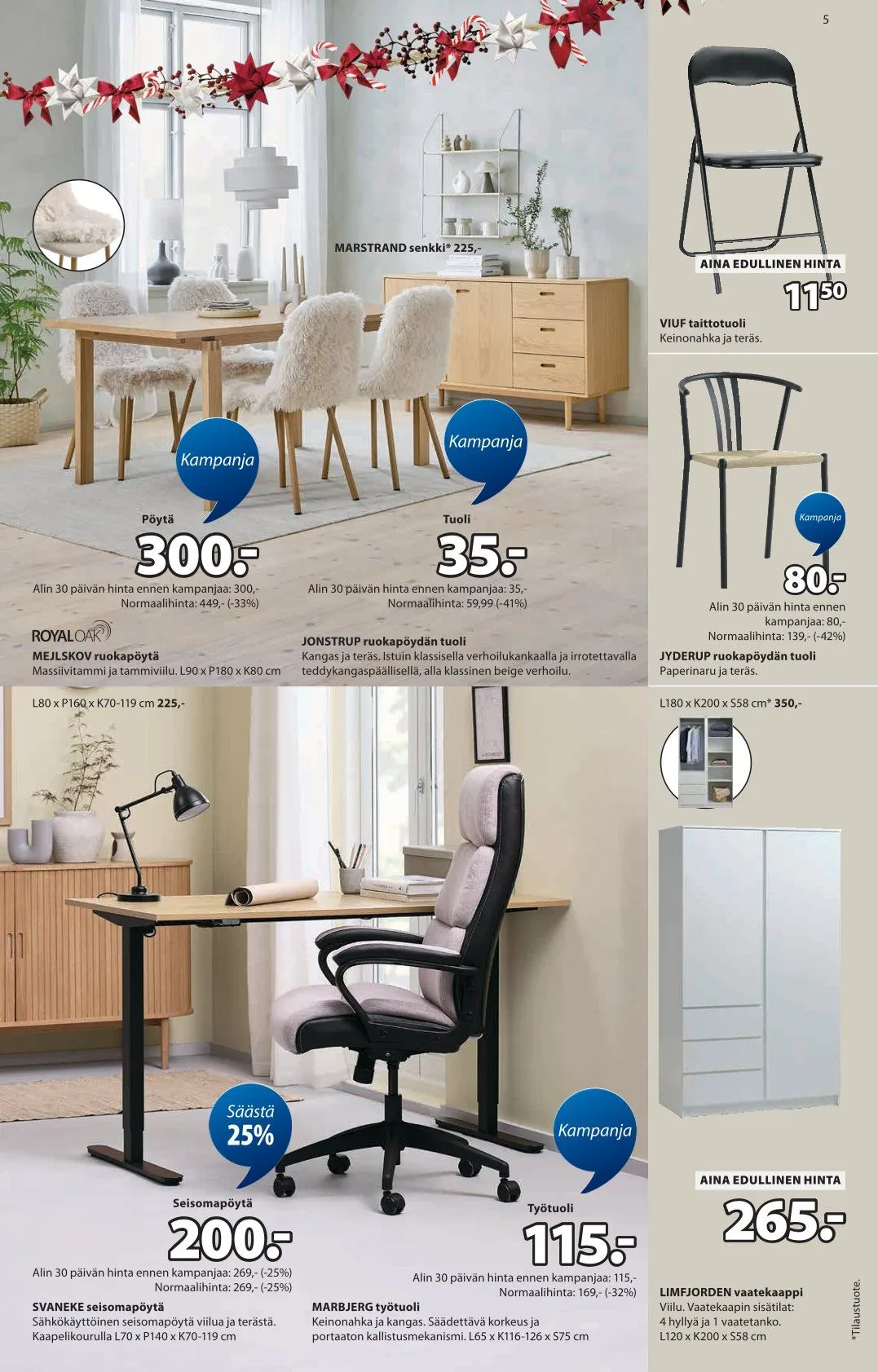 JYSK Tarjoukset voimassa alkaen 1. joulukuuta - 10. joulukuuta 2025 - Tarjouslehti sivu 5