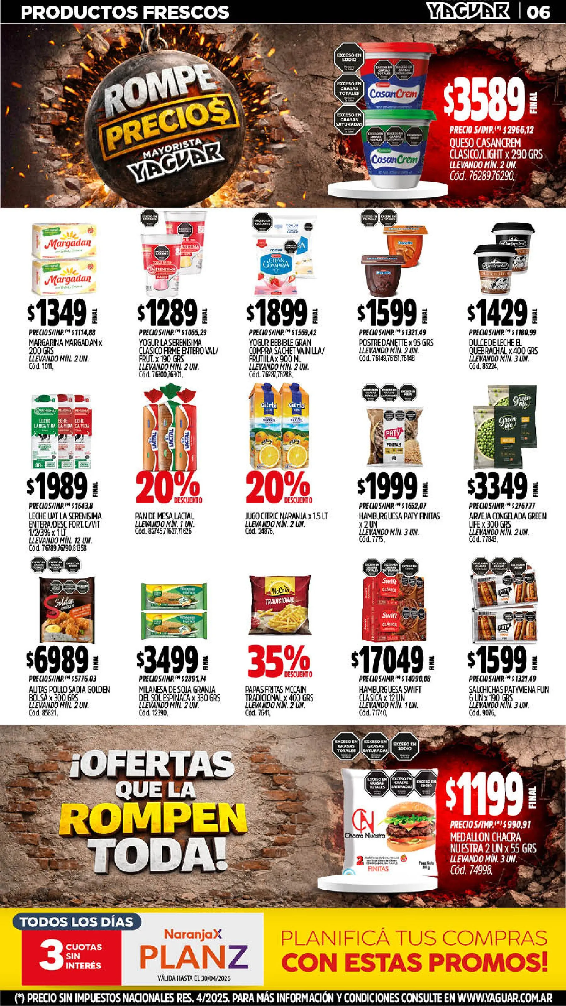 Ofertas de  Yaguar Ofertas 20 de abril al 25 de abril 2026 - Página 6 del catálogo