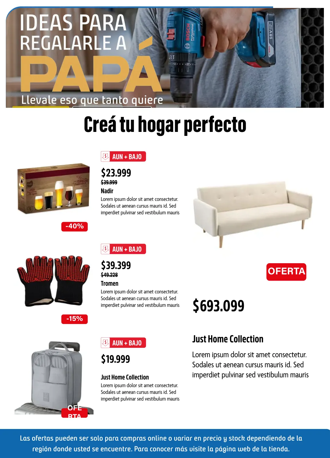 Ofertas de  Sodimac Ofertas dia del padre 9 de junio al 28 de junio 2026 - Página 6 del catálogo