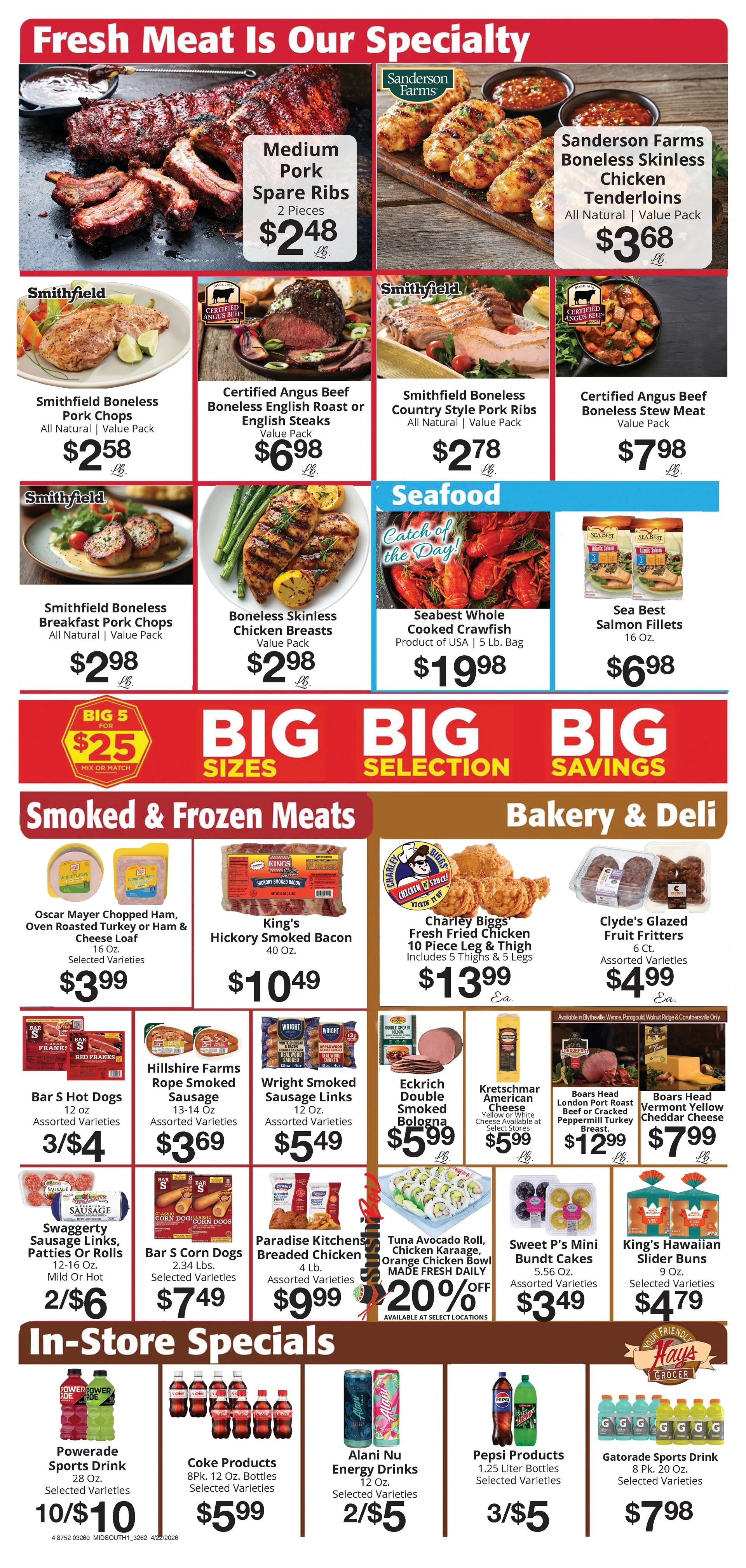 Weekly ad Hays Supermarket Sales from April 22 to April 28 2026 - Page 6