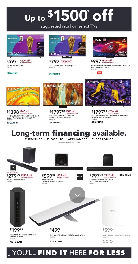 Weekly ad Nebraska Furniture Mart Sales from February 11 to February 17 2026 - Page 6