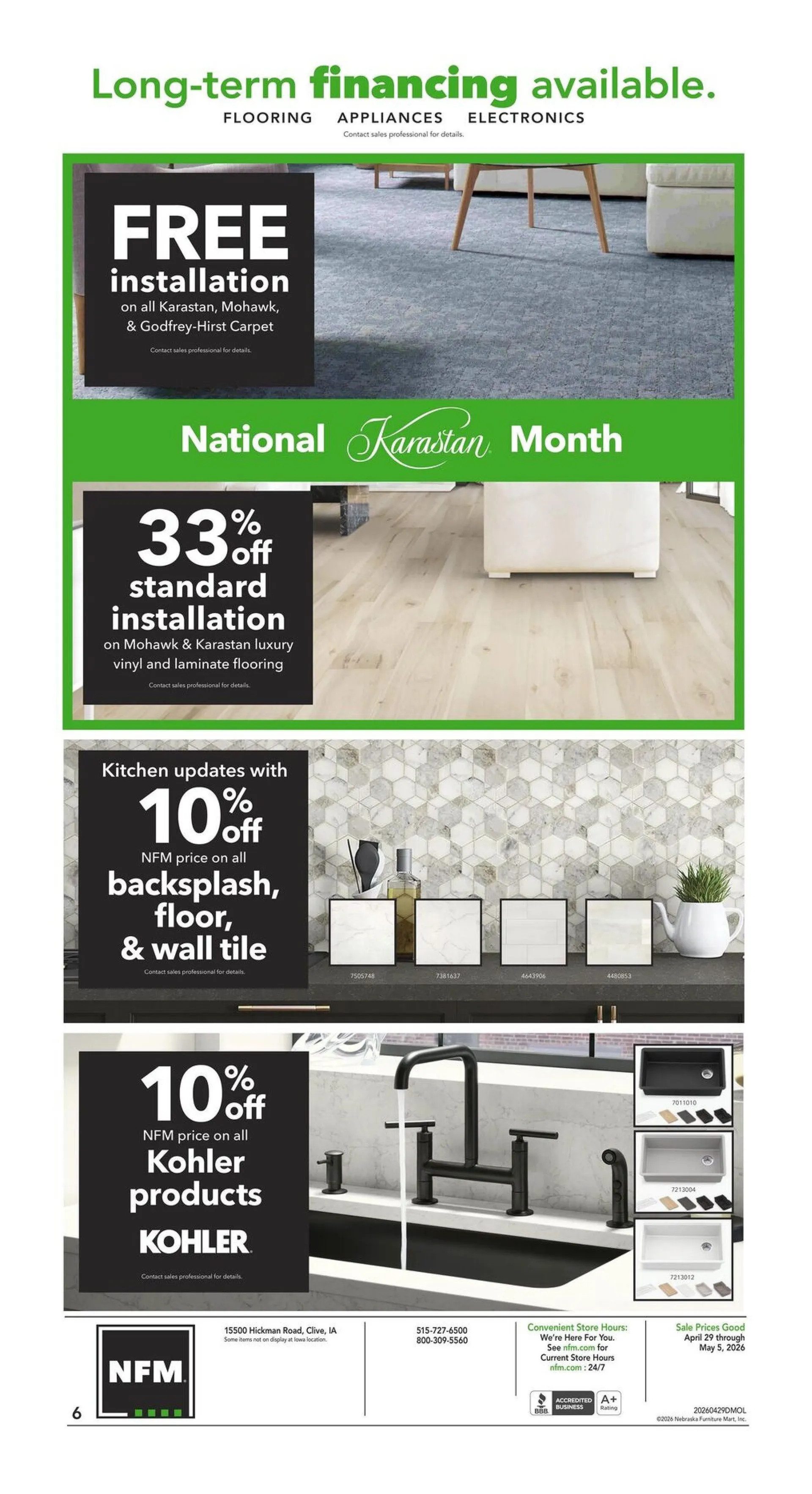 Weekly ad Nebraska Furniture Mart Sales from April 29 to May 5 2026 - Page 6
