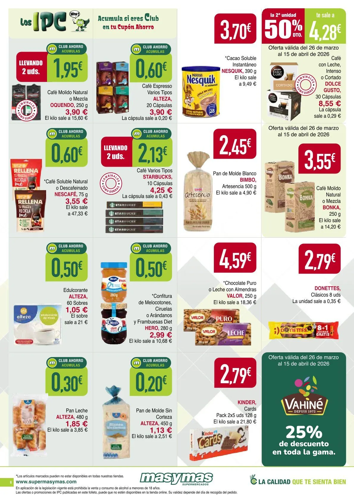 Catálogo de Supermercados Masymas Ofertas 26 de abril al 29 de abril 2026 - Página 6