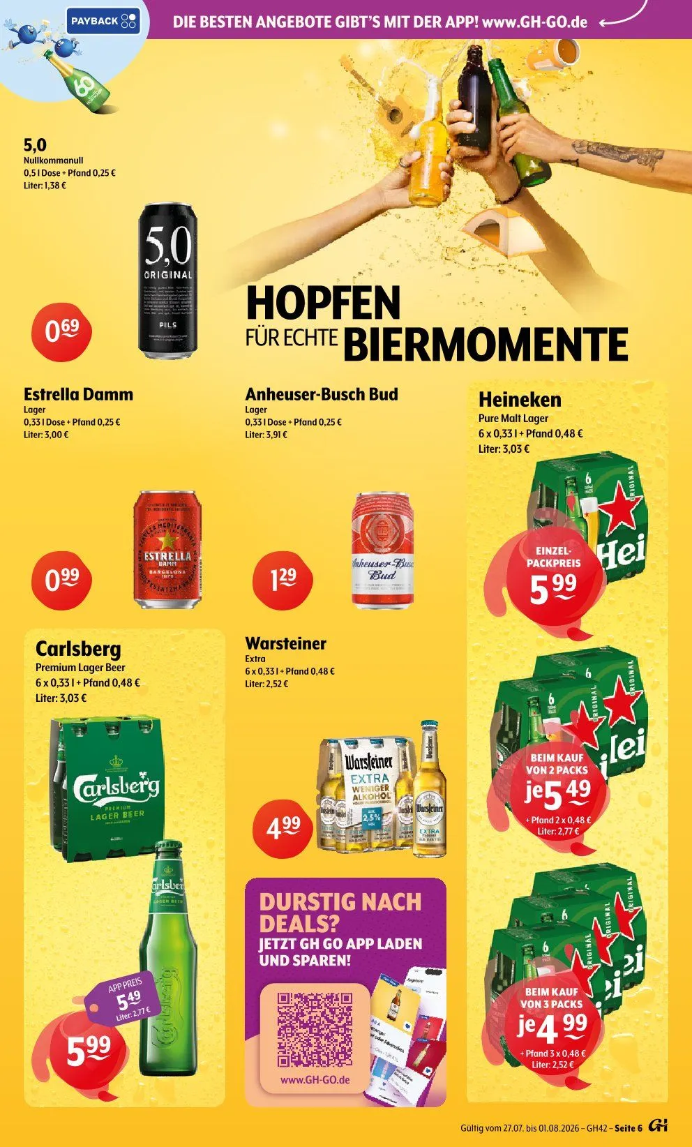 Getränke Huster Angebote von 27. Juli bis 1. August 2026 - Prospekt seite 6